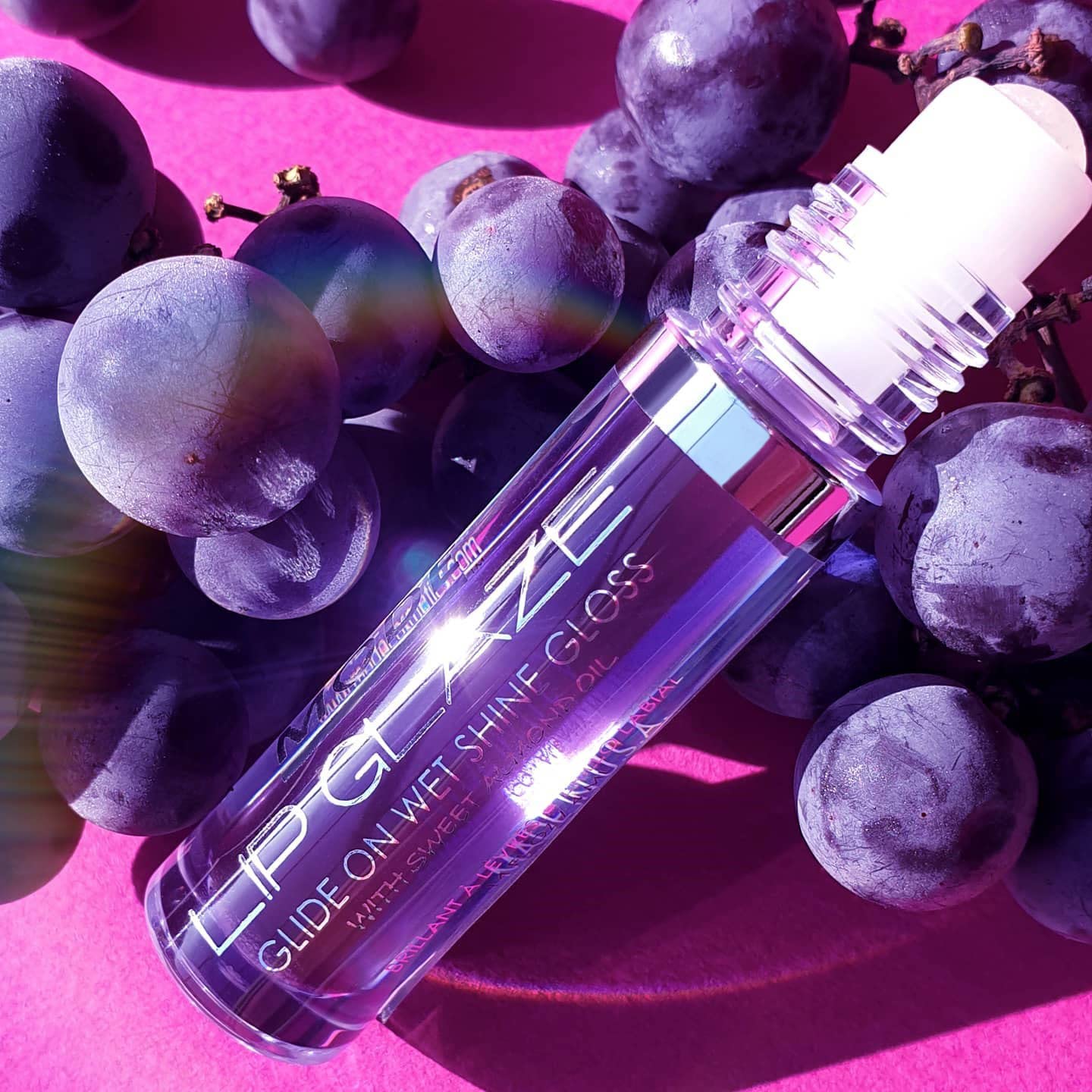 MODE Lip Glaze Cotton Candy Flavored Lip Gloss, Hydrating Sheer Wet Shine, Skincare Fruit Oils