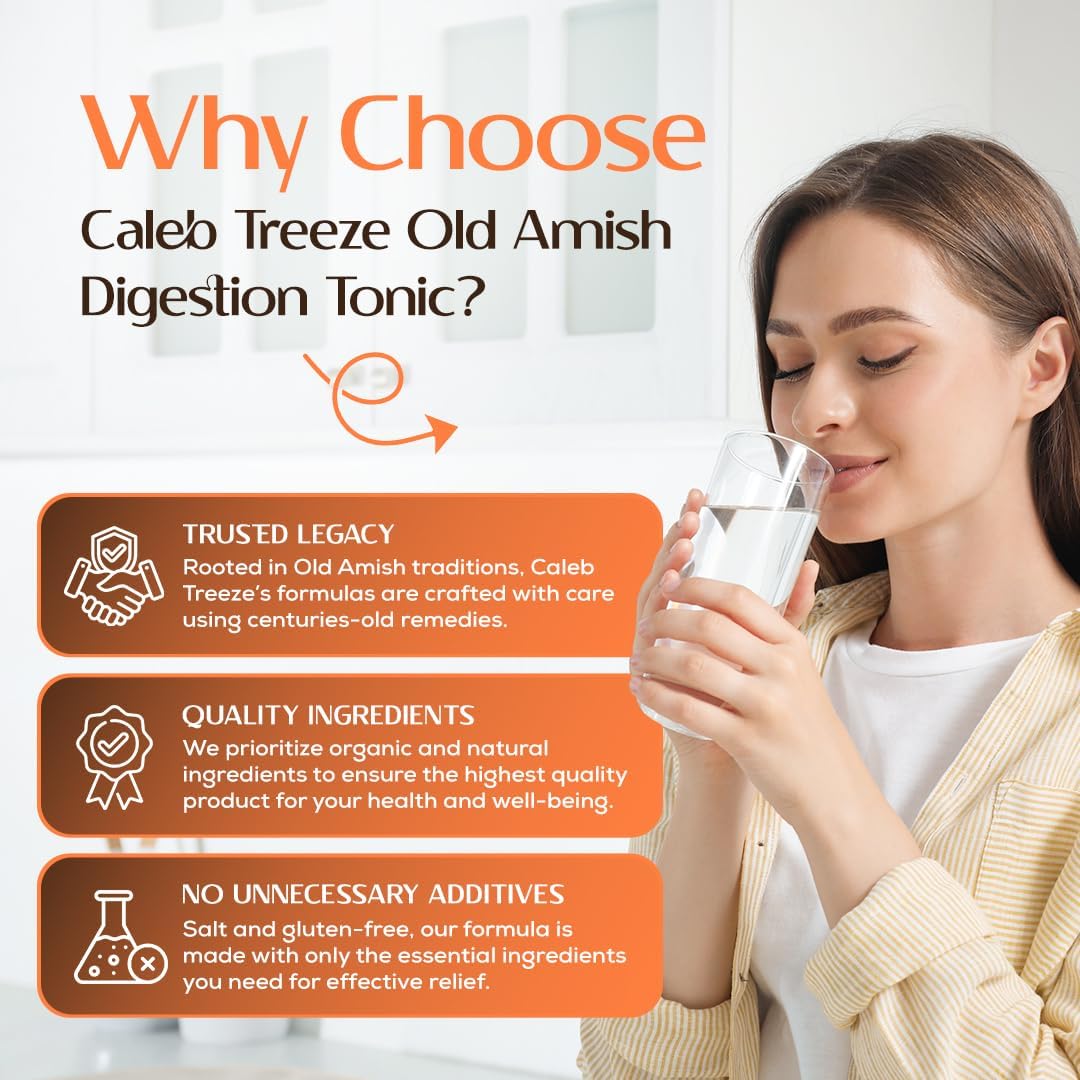 Old Amish Muscle and Digestion Tonic Pack (Formerly: Stops Leg Cramps and Stops Acid Reflux) with Apple Cider Vinegar Bundle by Caleb Treeze