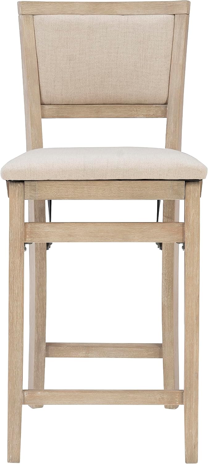 Linon Keira Pad Back Folding Bar Stool