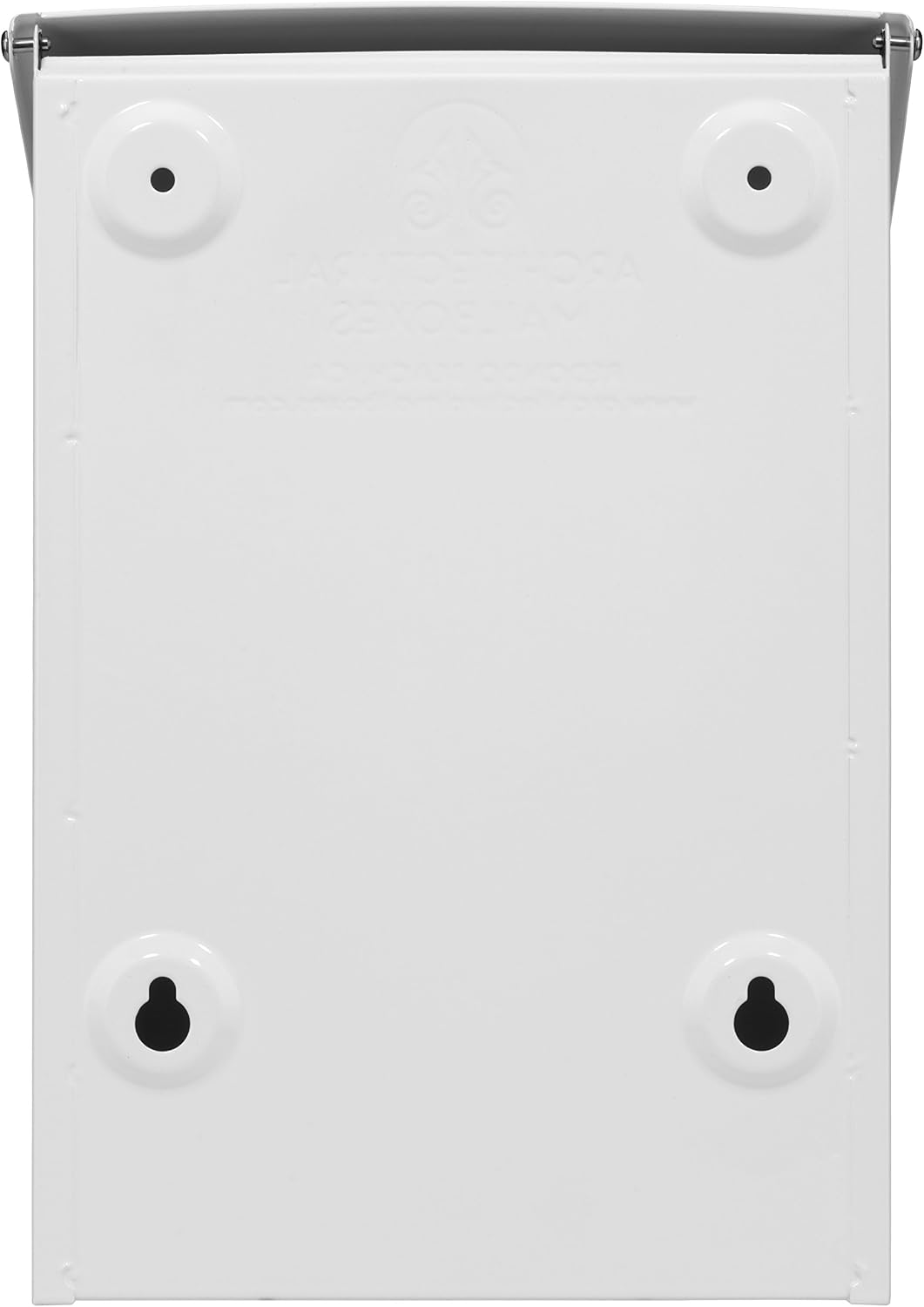 Architectural Mailboxes 2681B Black Marina Wall Mount Mailbox, Small | Galvanized steel build for outside with weather-resistant outdoor construction and a rust-resistant powder-coat finish.