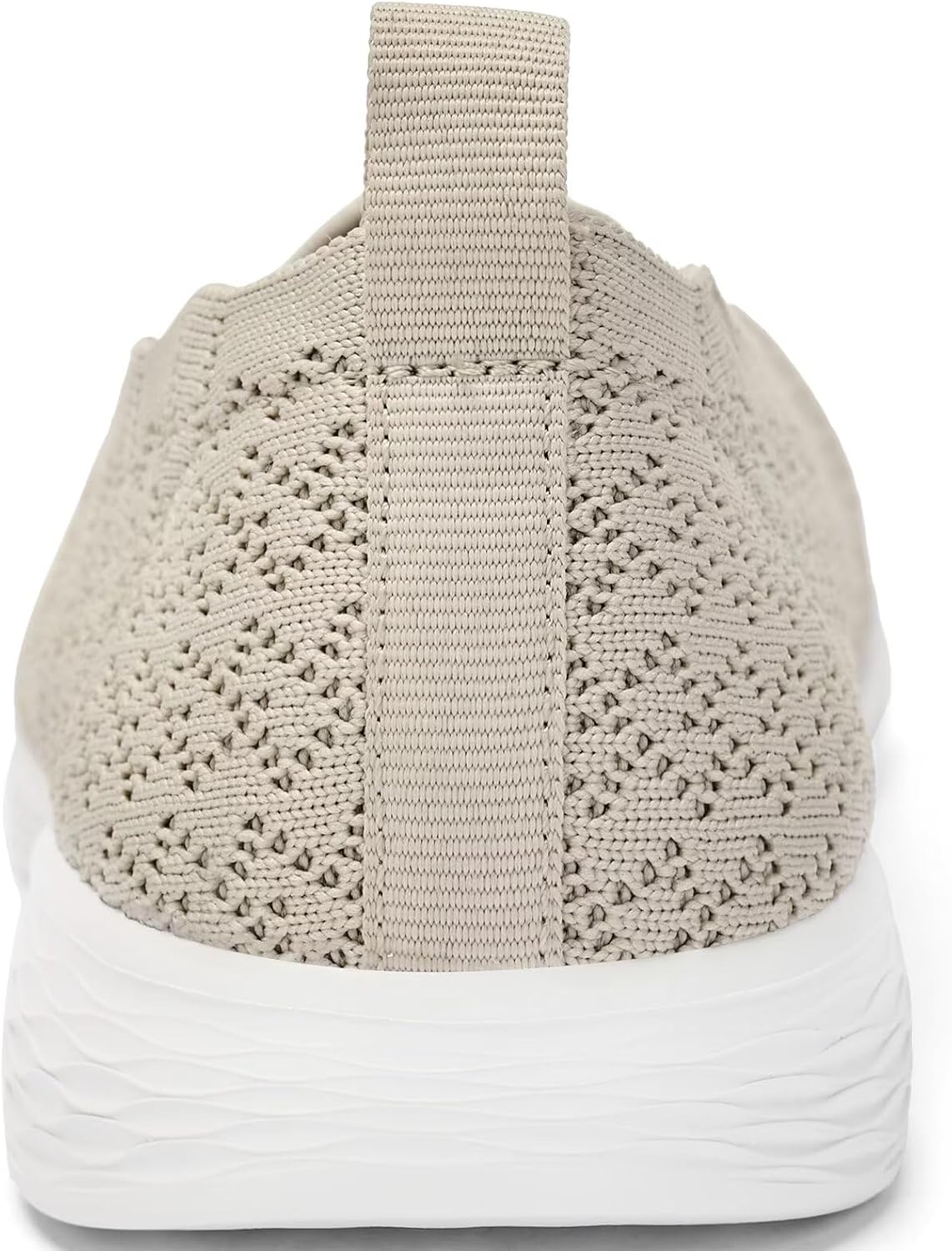 poemlady Women's Walking Shoes Slip On Knit Mesh Loafers Round Toe Flat