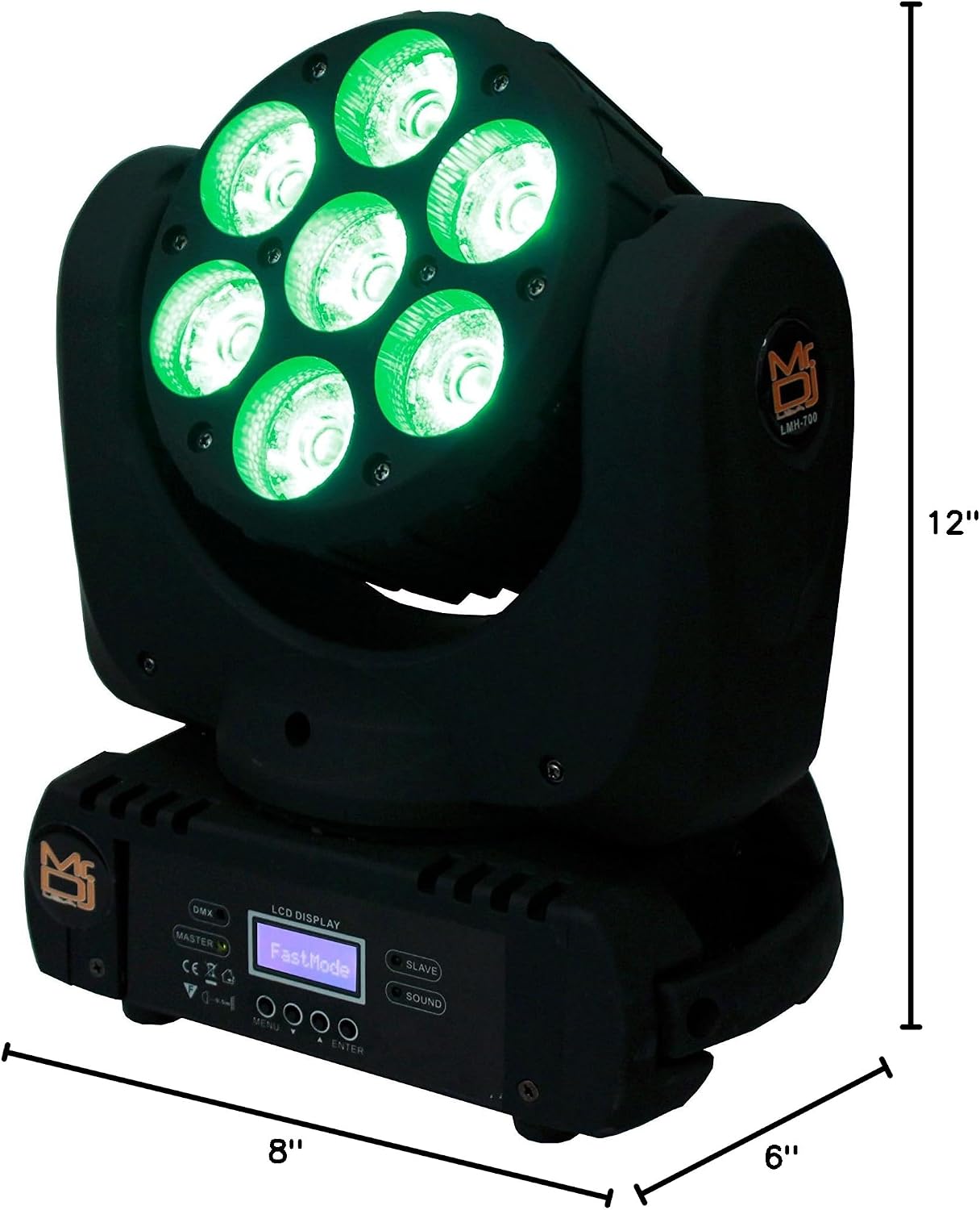 LMH700 4-in-1 RGBW LED Beam Wash Lamp Moving Head Light DJ Show Stage Lighting