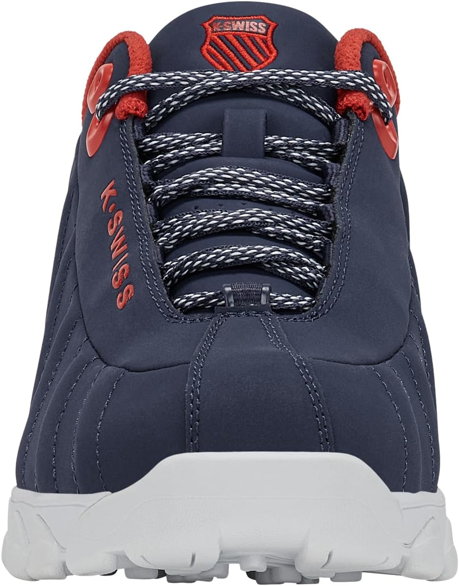 K-Swiss Men's ST329 CMF Sneaker, Wide Tennis Walking Shoes Leather Upper | Court Inspired, Tennis Heritage, Comfort Soft Cushioning, Arch Support, Wide Feet Fit, Chunky Silhouette, Classic Style.