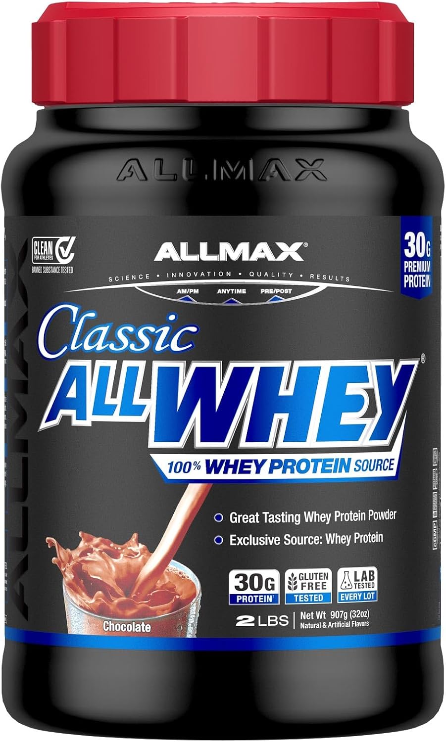 ALLMAX AllWhey Classic Whey Protein Powder, Chocolate, 5 lb
