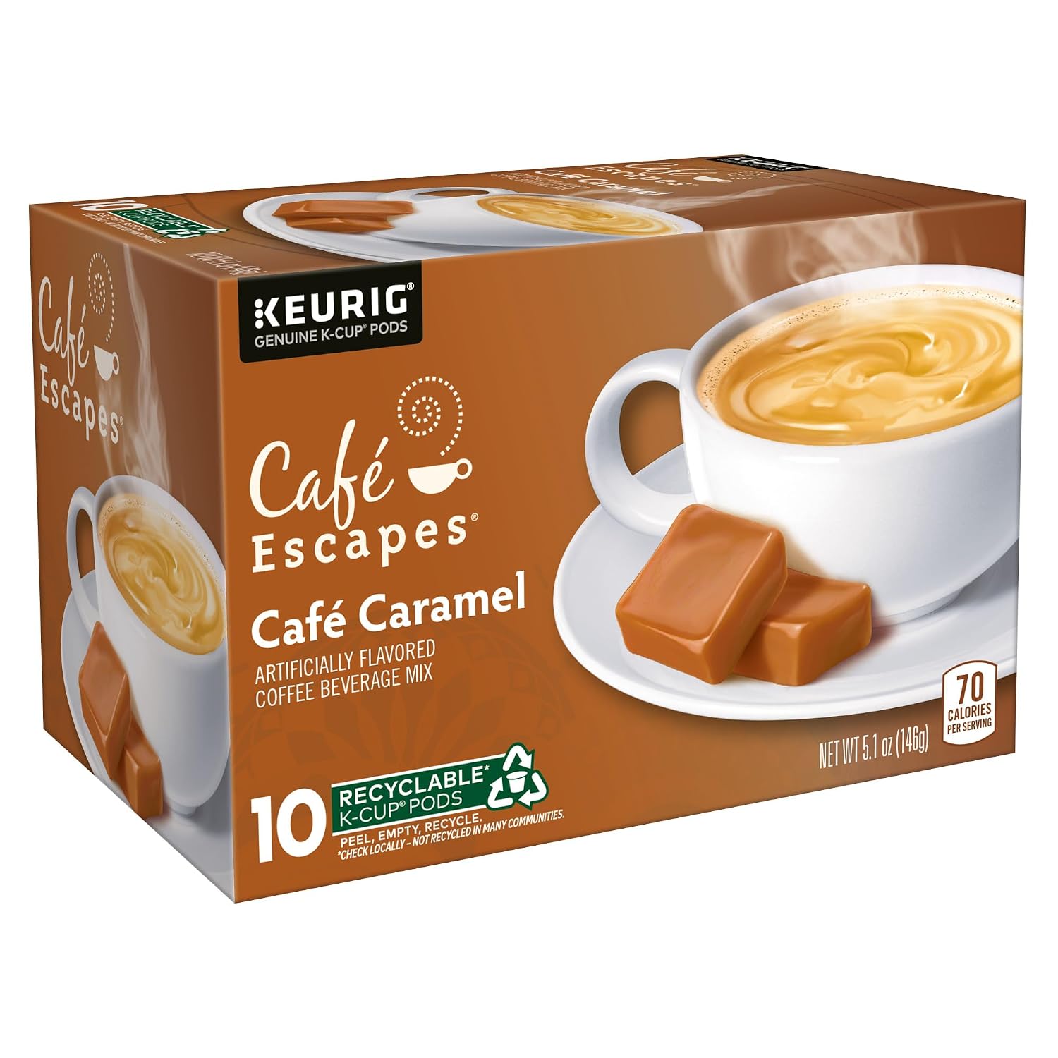 Cafe Escapes Milk Chocolate Hot Cocoa Keurig Single-Serve K-Cup Pods, 96 Count