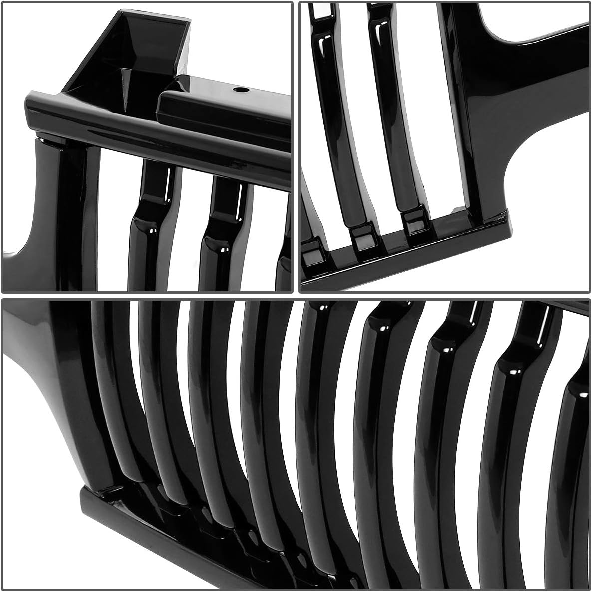 Auto Dynasty Front Bumper Grille Compatible with 1999-2002 Chevy Silverado / 2000-2006 Tahoe Suburban 1500 2500, Badgeless Vertical Style