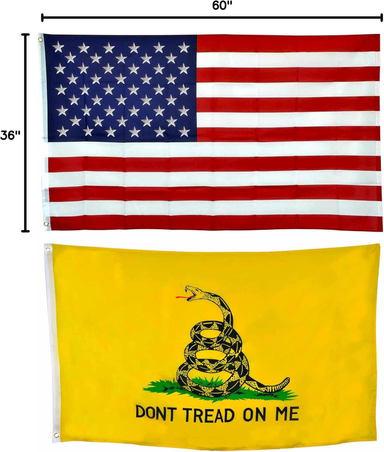 Shop72 American Flag 5x8 Ft, Allegiance to USA, American Flags for Outside, Our Allegiance To Freedom, This Garden Banner Made Heavy Duty to work outside as well, Bandera De Estados Unidos