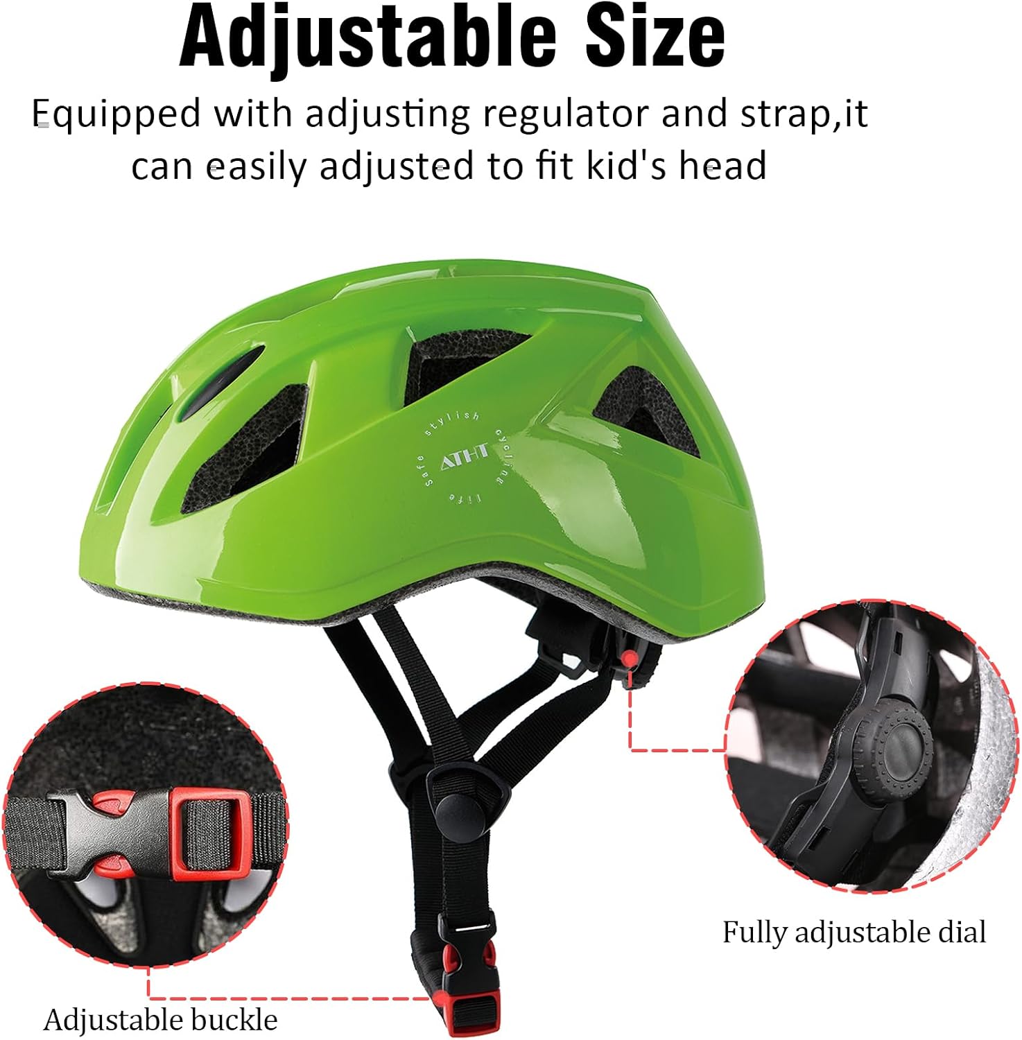 Kids Bike Helmet,2 Sizes for Youth Child Girls & Boys
