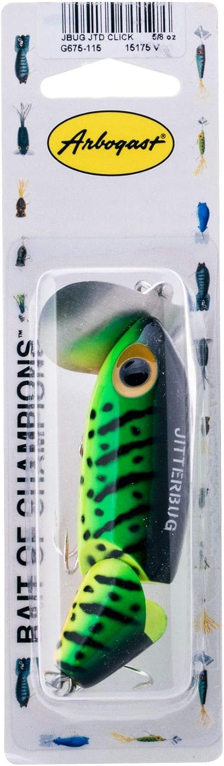 Arbogast Jitterbug Topwater Bass Fishing Lure - Excellent for Night Fishing
