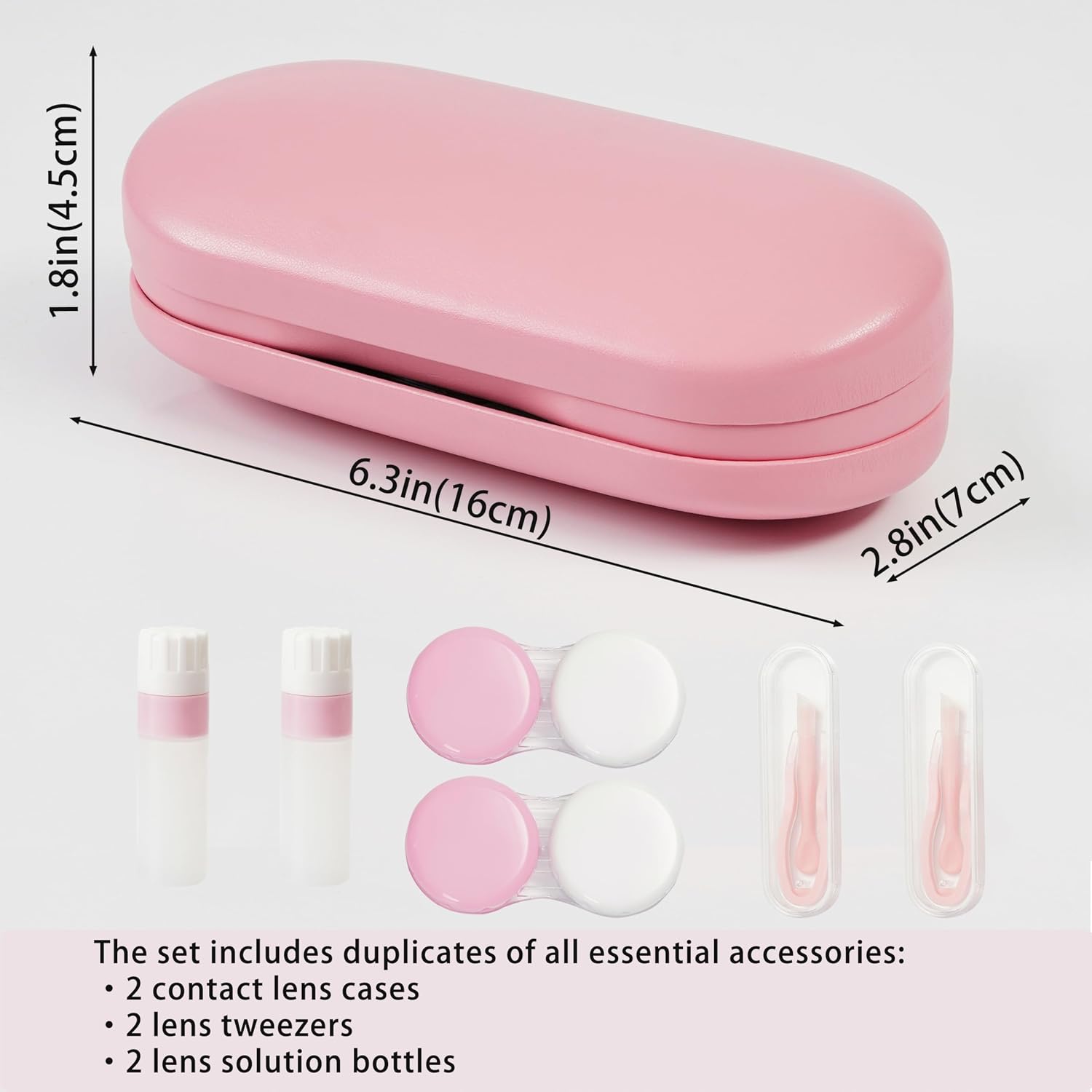 Lasiyanor Contact Lens Travel Kit with Cleaner Washer