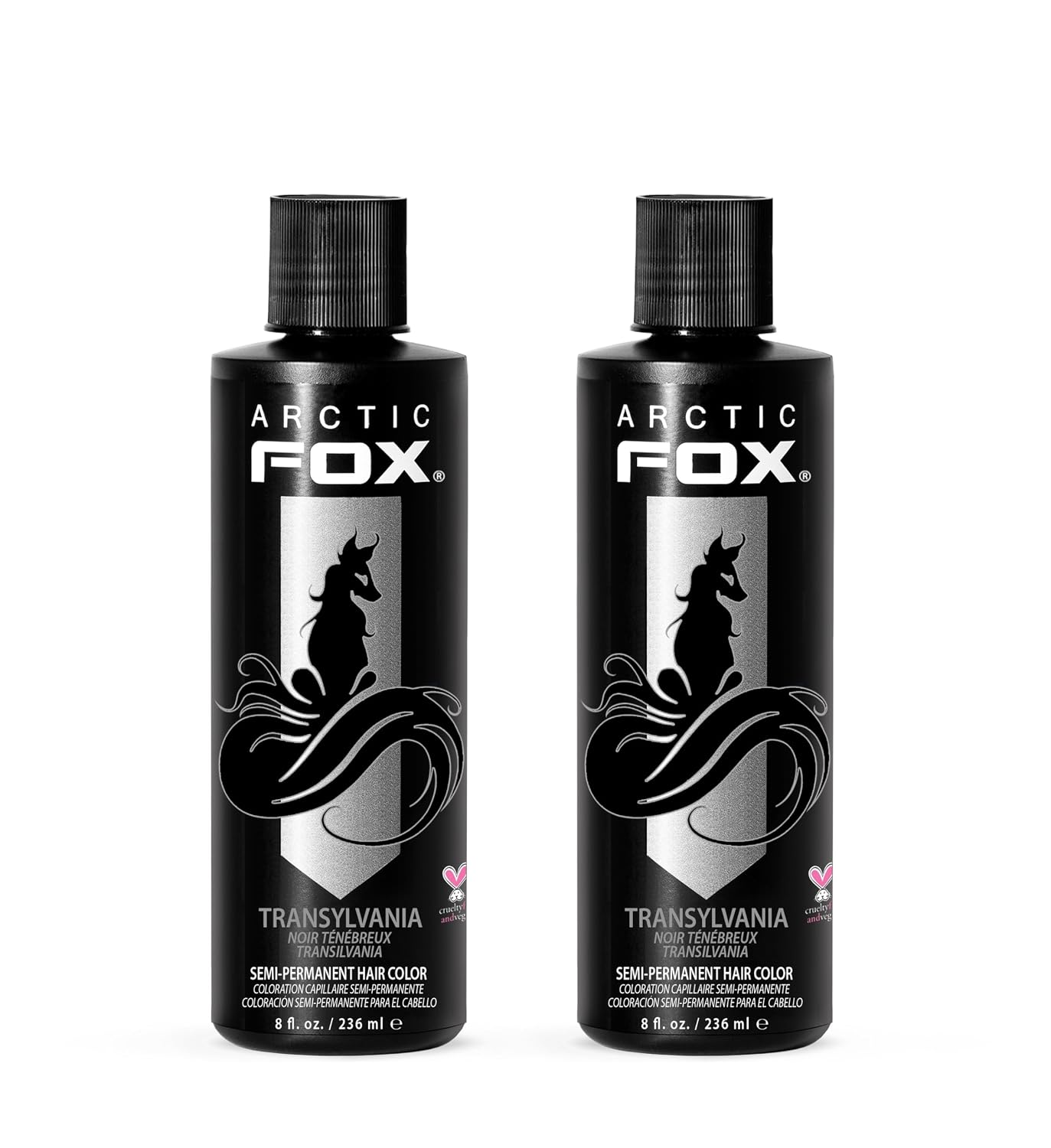 ARCTIC FOX Virgin Pink Semi-Permanent Hair Color - Vegan - 4 fl oz | Vivid and Vibrant, Cruelty Free, Ammonia Free, Peroxide Free, , Cream Formula