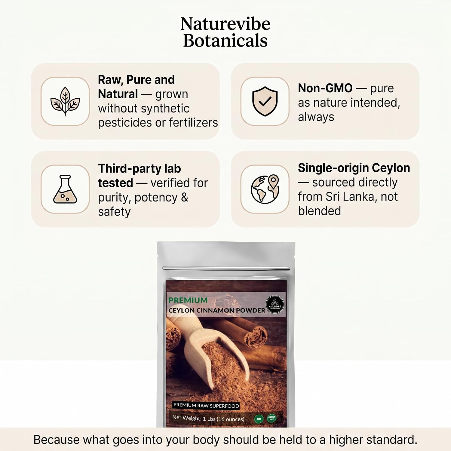 Ceylon Cinnamon Powder (1lb), Ground Premium Quality by Naturevibe Botanicals | Gluten-Free, Keto Friendly & Non-GMO (16 ounces)
