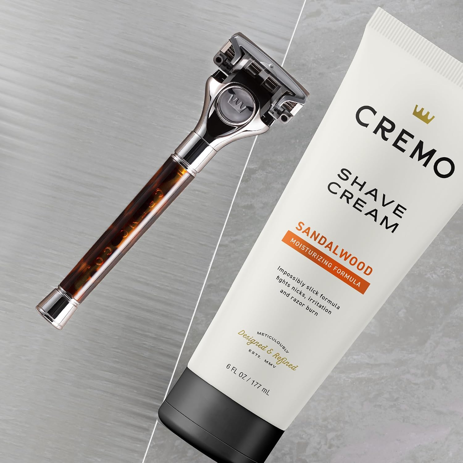 Cremo Original Shave Cream, Astonishingly Superior Ultra-Slick Shaving Cream for Men, Fights Nicks, Cuts and Razor Burn, 6 Fl Oz