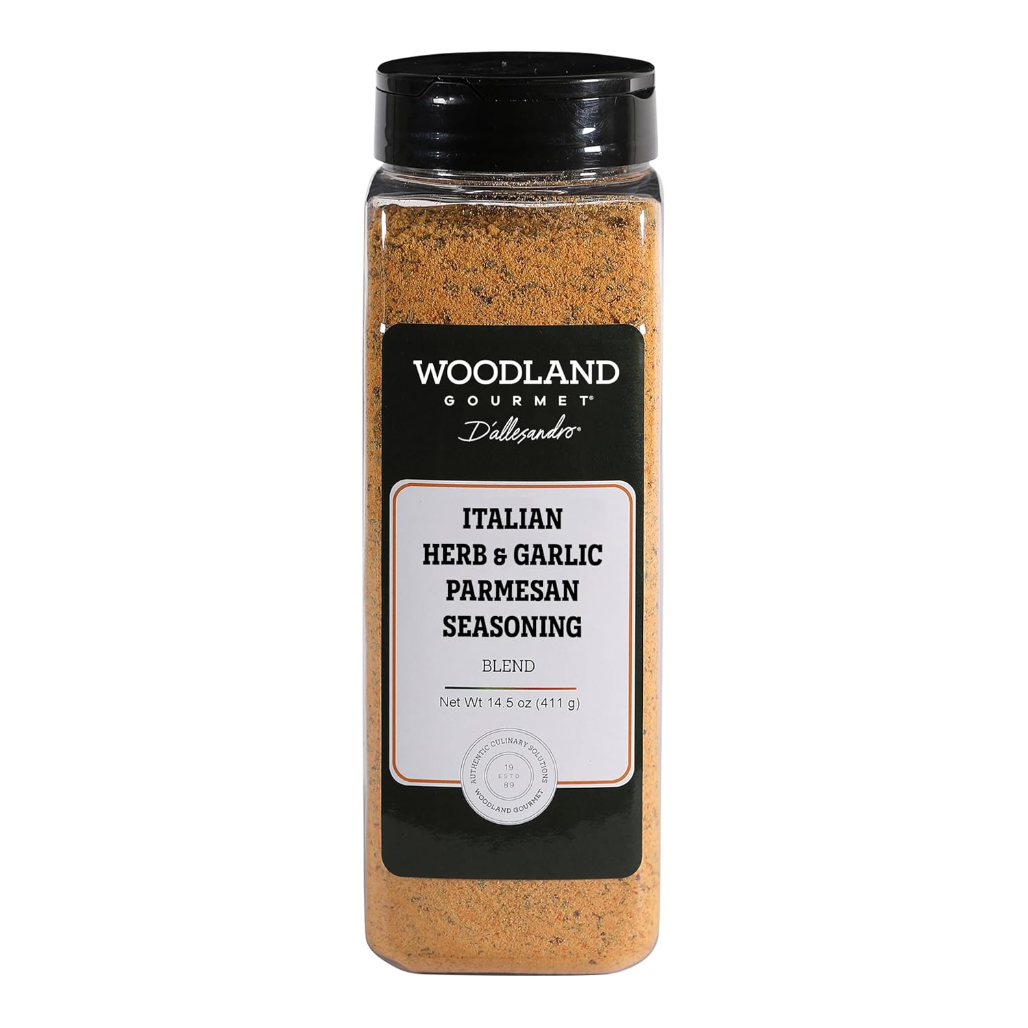 Truffle Parmesan & Black Garlic Seasoning, 18 oz – Gourmet Finishing Cheese Blend with Black Truffle Salt & Fermented Black Garlic, by Woodland Gourmet
