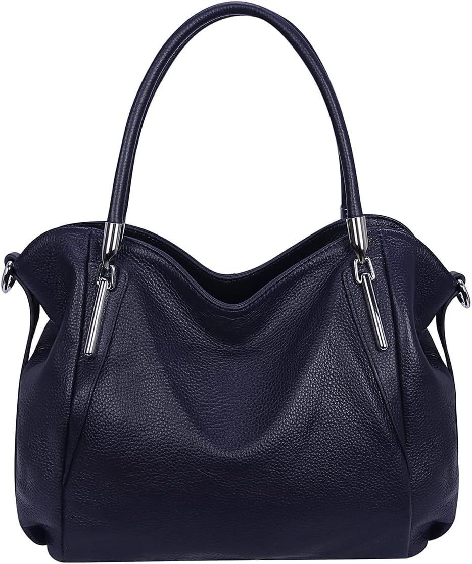 HESHE Leather Shoulder Purses for Women Tote Handbags Satchel Hobo Handbag | Designer Genuine Leather Travel Top Handle Work Bag Ladies Crossbody Purses Adjustable Straps Large Capacity Zippered Closure