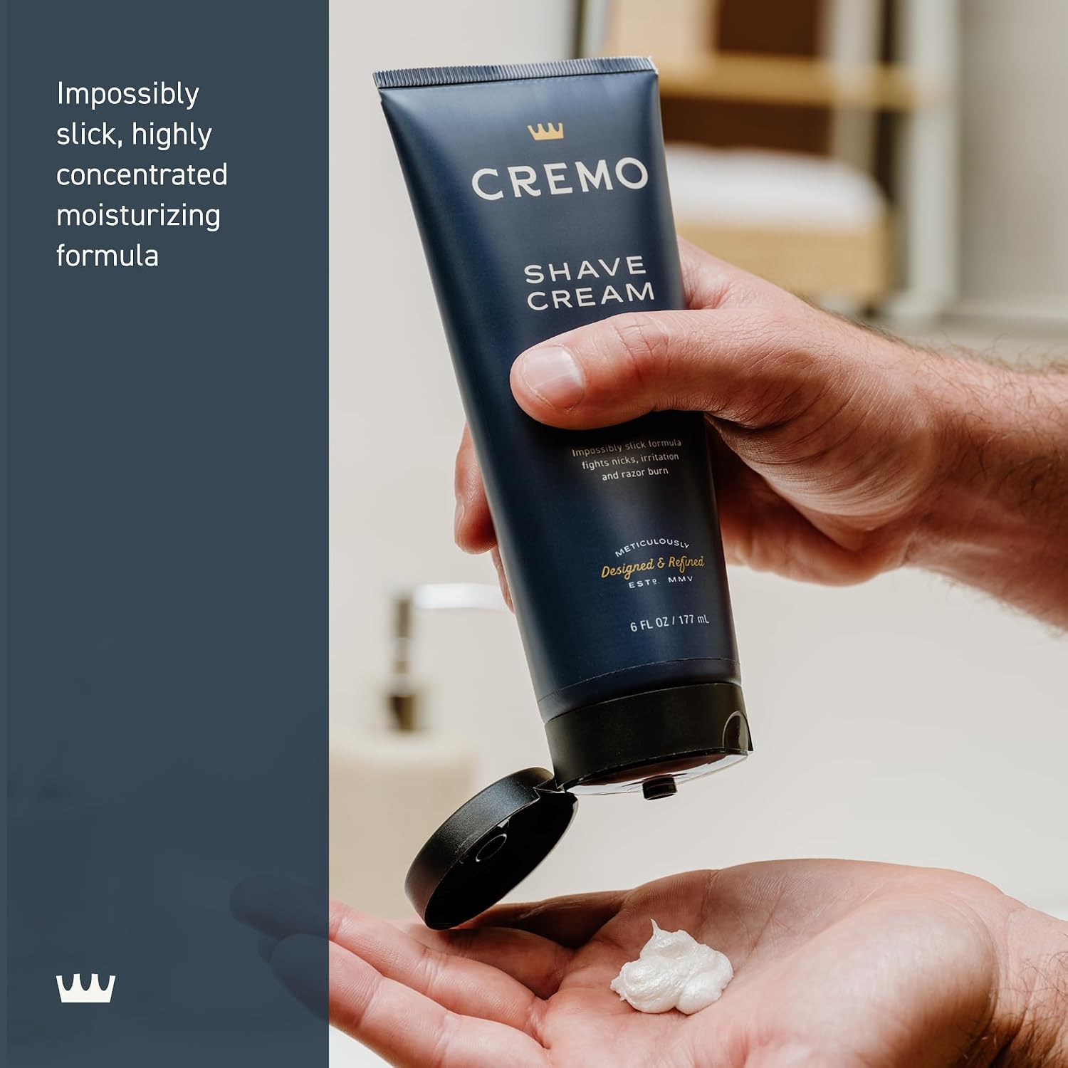 Cremo Original Shave Cream, Astonishingly Superior Ultra-Slick Shaving Cream for Men, Fights Nicks, Cuts and Razor Burn, 6 Fl Oz