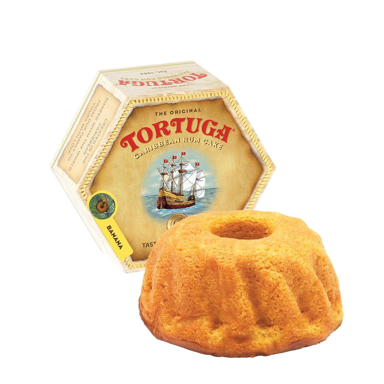 TORTUGA Provenance Rum Cake Variety Pack – 4 oz. - 6 Pack - The Perfect Premium Gourmet Gift for Stocking Stuffers, Gift Baskets