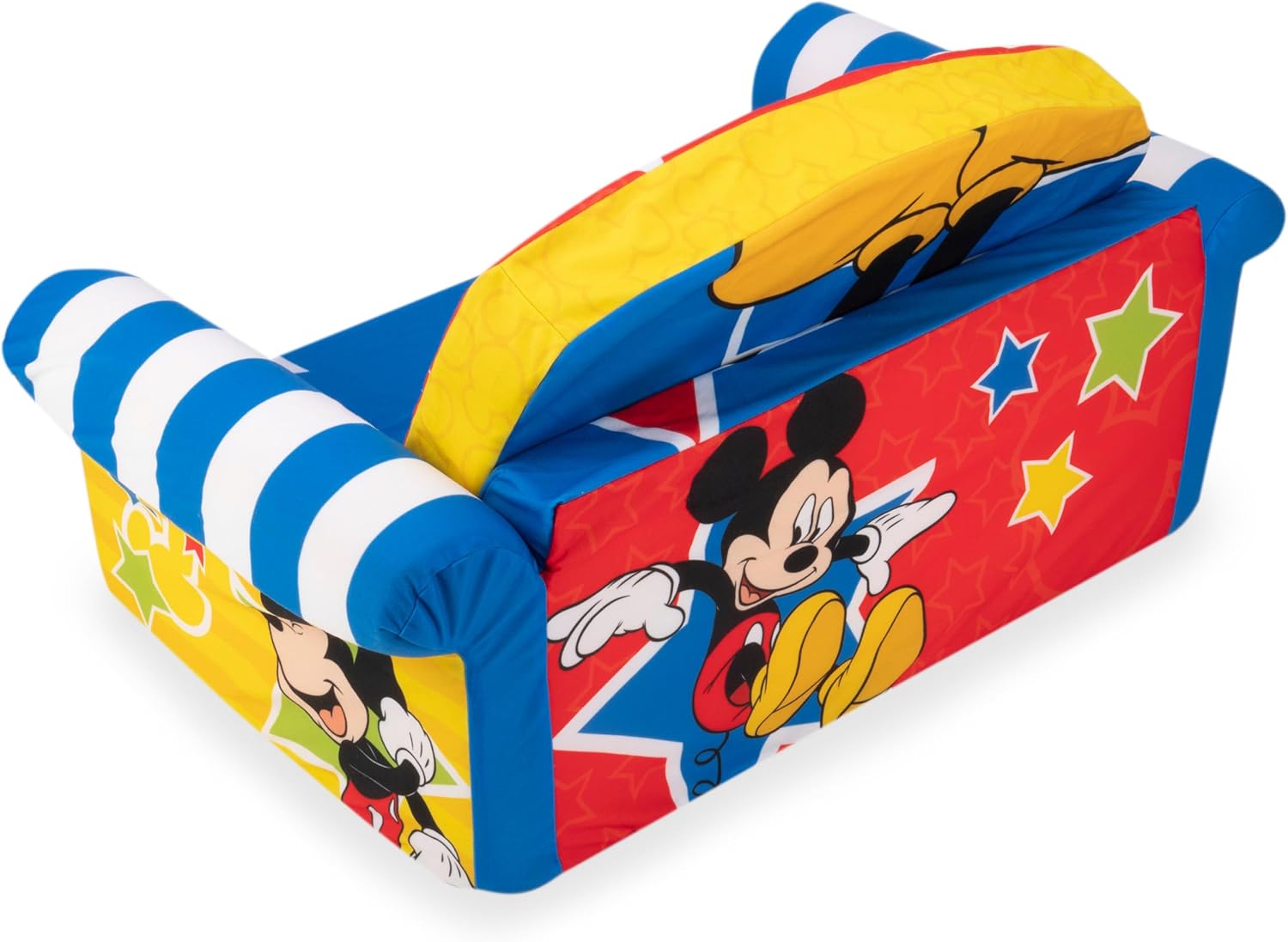 Marshmallow Furniture, Children's 2 in 1 Flip Open Foam Sofa, Minnie Mouse, by Spin Master | Pullout Foam Sleeper for Folding Lounging, Sitting, and Napping for Toddlers & Kids, Bedroom and Playroom Use