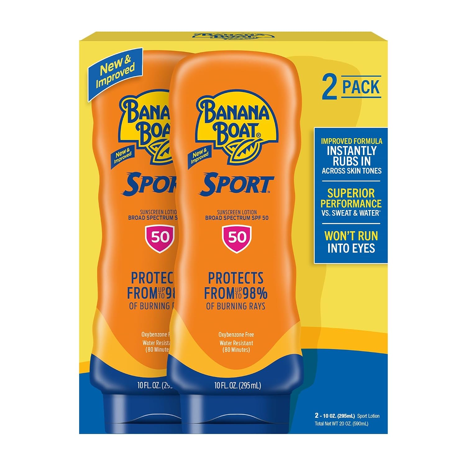 Banana Boat Sport SPF 50 Sunscreen Lotion, 8 Fl Oz