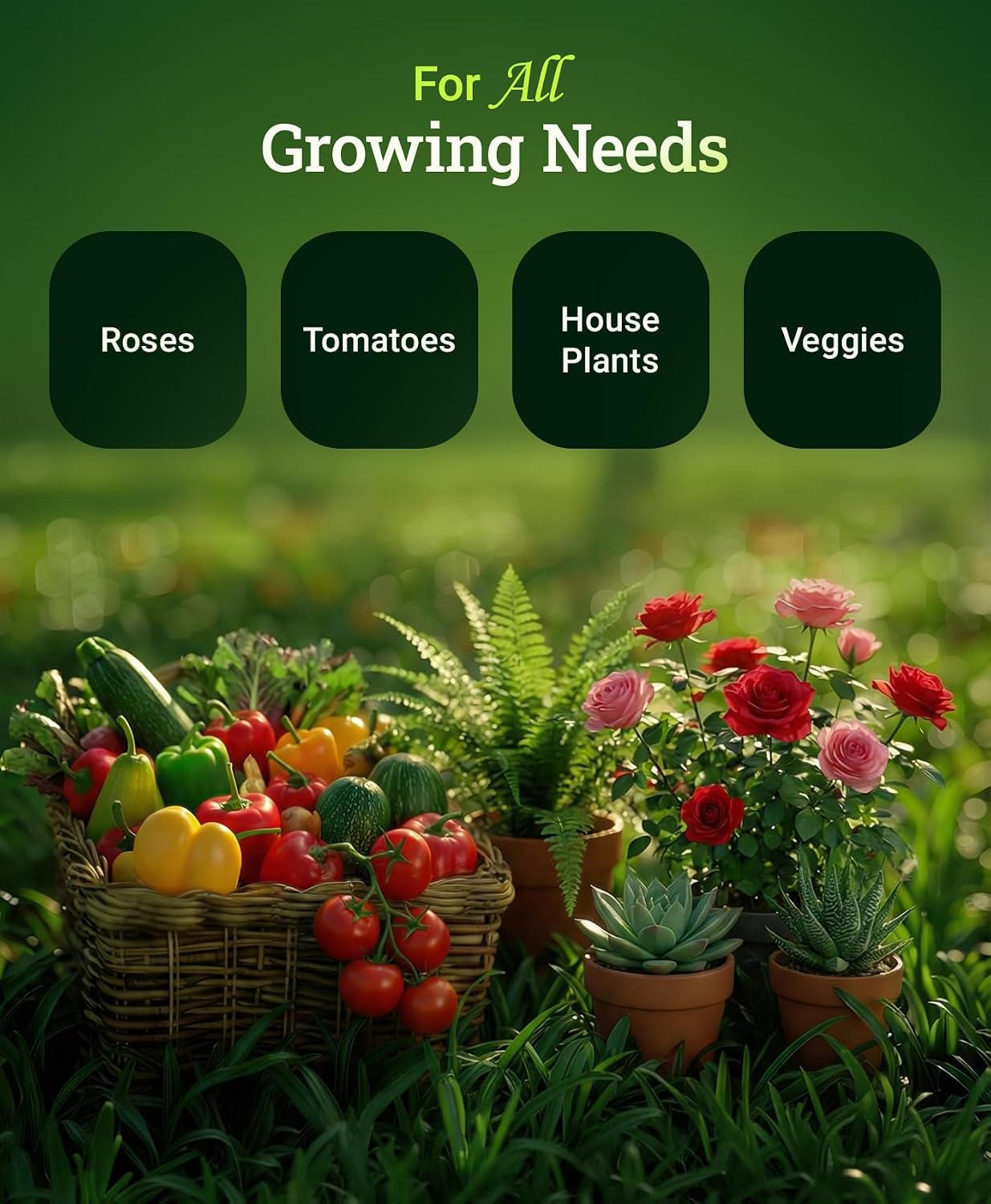 FoxFarm Grow Big Liquid Plant Food - 6-4-4 House Plant Fertilizer for Lush Vegetative Growth, Fast Nutrient Uptake for Roses, Tomatoes & Veggies - Quart Size Concentrate