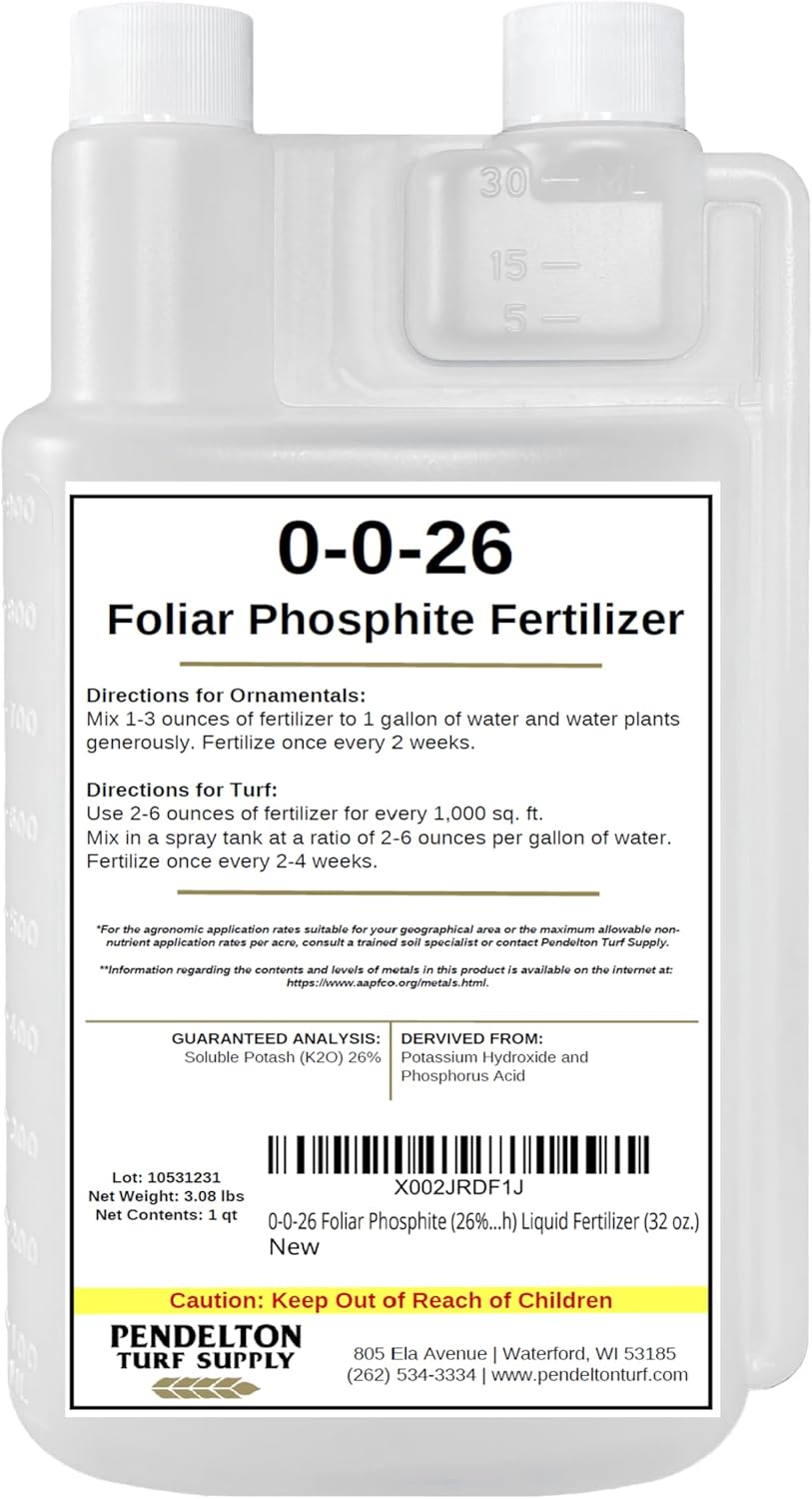 0-0-26 Foliar Phosphite (26% Soluble Potash) Liquid Fertilizer (32 oz.)