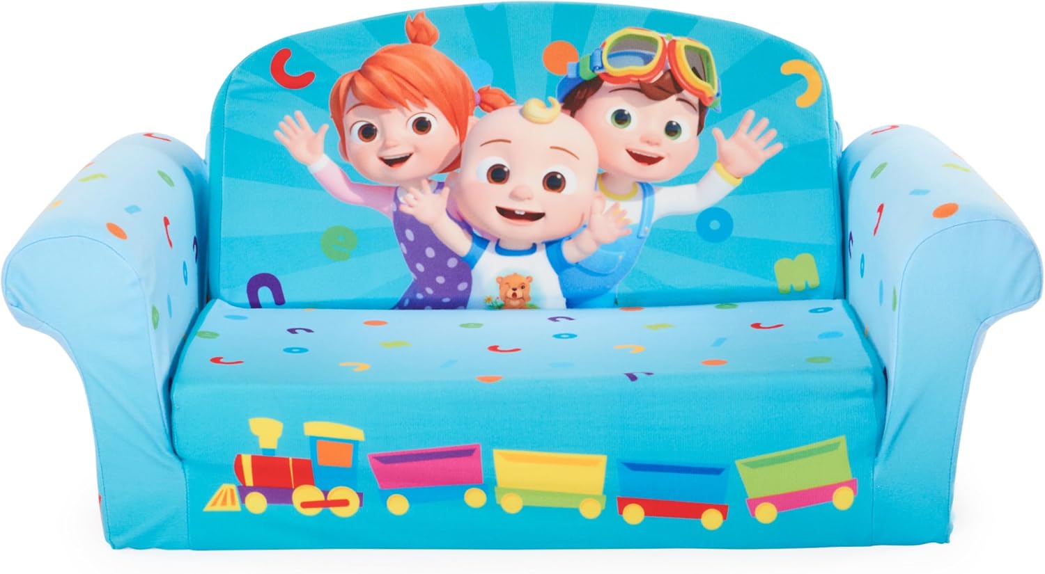 Marshmallow Furniture, Children's 2 in 1 Flip Open Foam Sofa, Minnie Mouse, by Spin Master | Pullout Foam Sleeper for Folding Lounging, Sitting, and Napping for Toddlers & Kids, Bedroom and Playroom Use