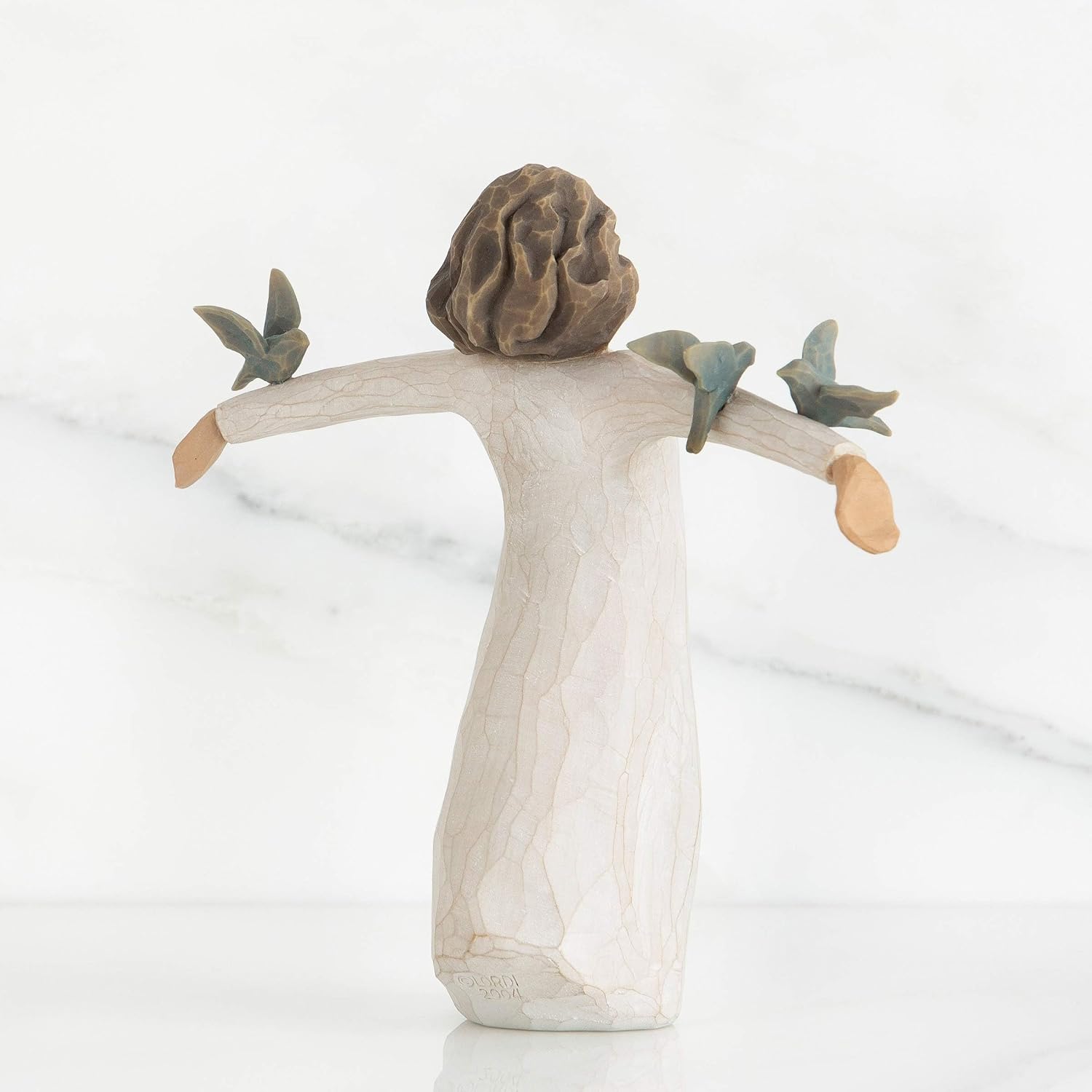 Willow Tree Happiness, Sculpted Hand-Painted Figure | Cast from a Susan Lordi Original Carving, Meaningful Keepsake Gift for Loved Ones, Display on Shelf, Table or Mantel