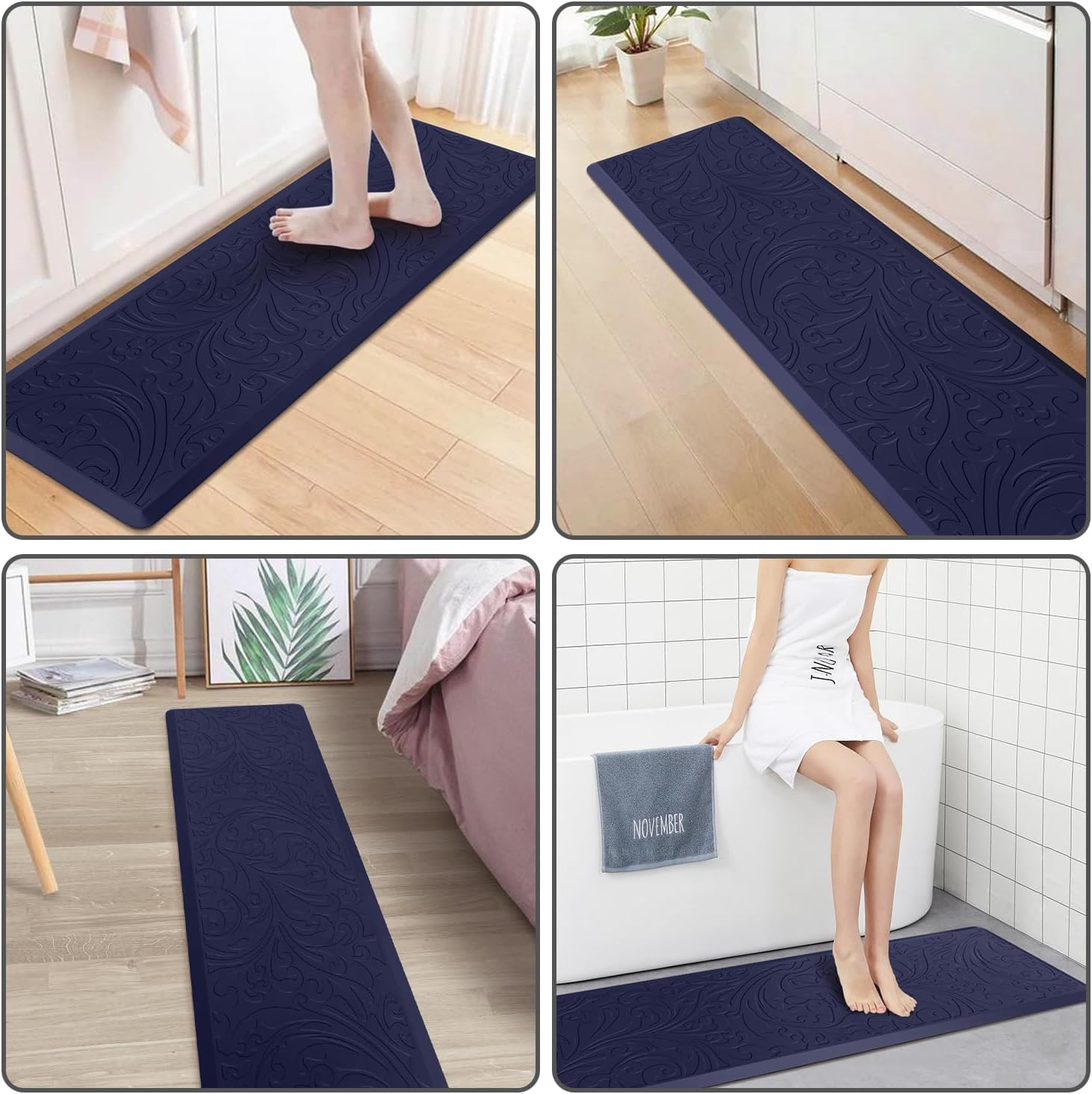 Kitchen Mat Cushioned Anti-Fatigue Comfort Standing Mat Rug for Home,Office