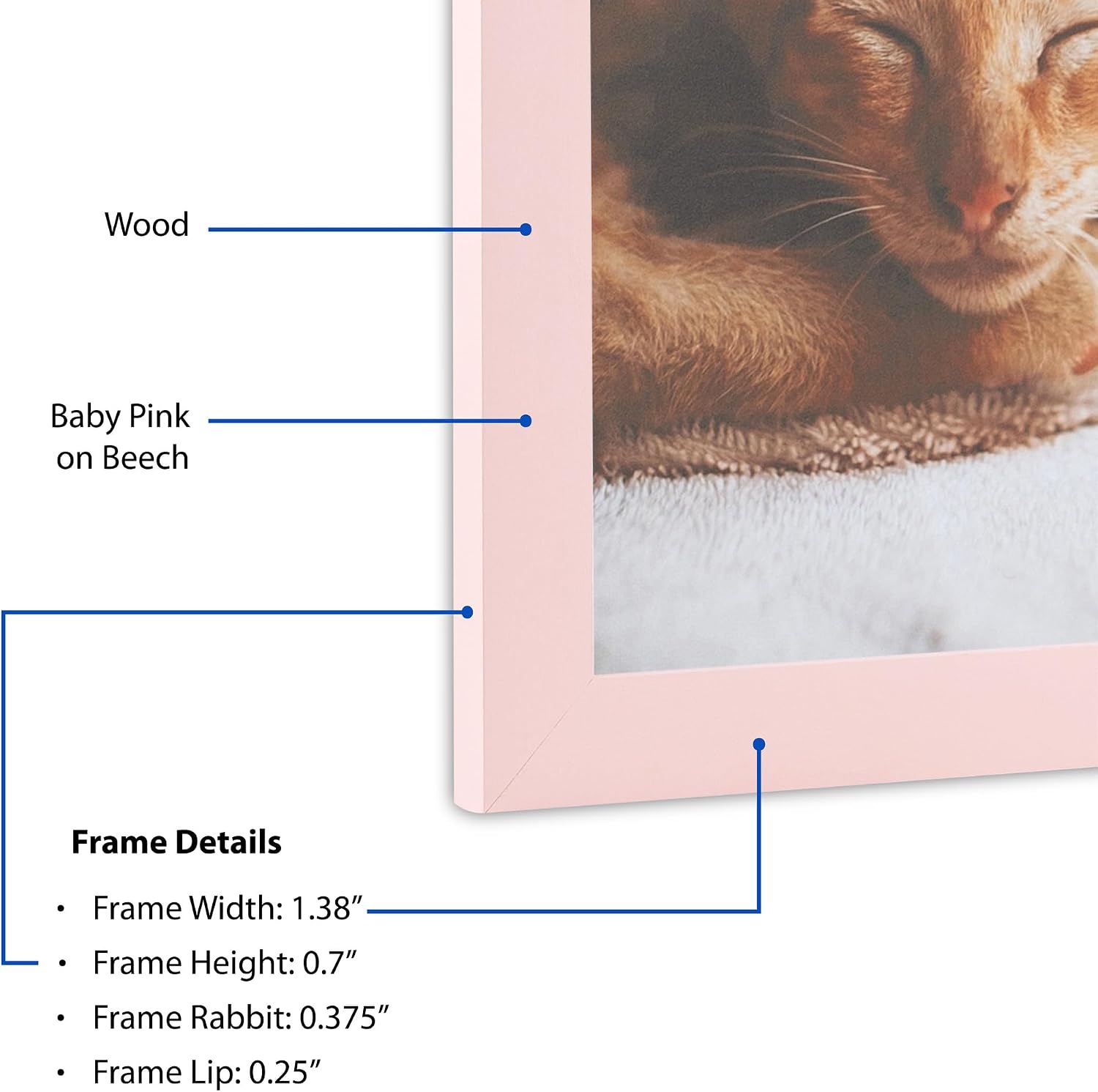 ArtToFrames 28x35 Inch Pink Picture Frame
