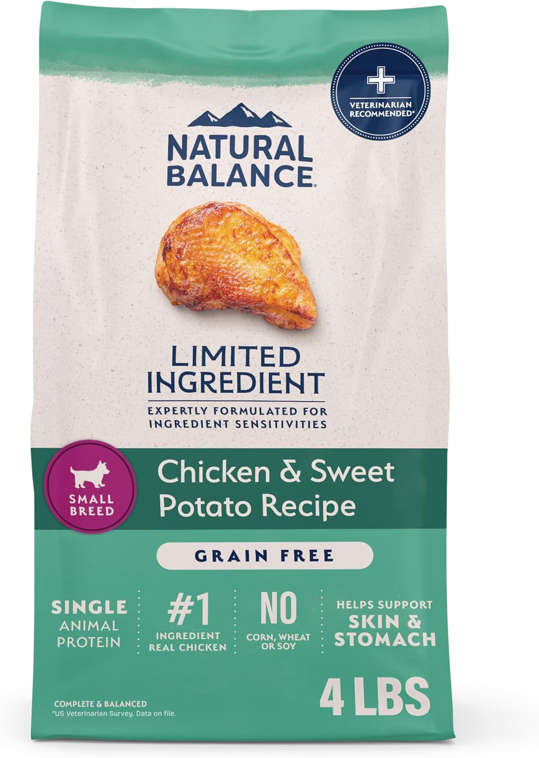 Natural Balance Limited Ingredient, Salmon & Sweet Potato, 4 lb