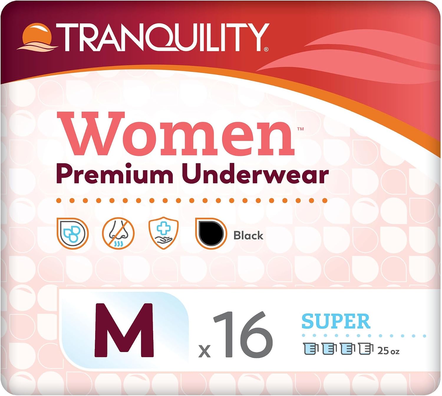 Tranquility Premium Daytime Disposable Absorbent Underwear, L, 54 in, 16 ct | Breathable All-Day Comfort, Adult Diapers