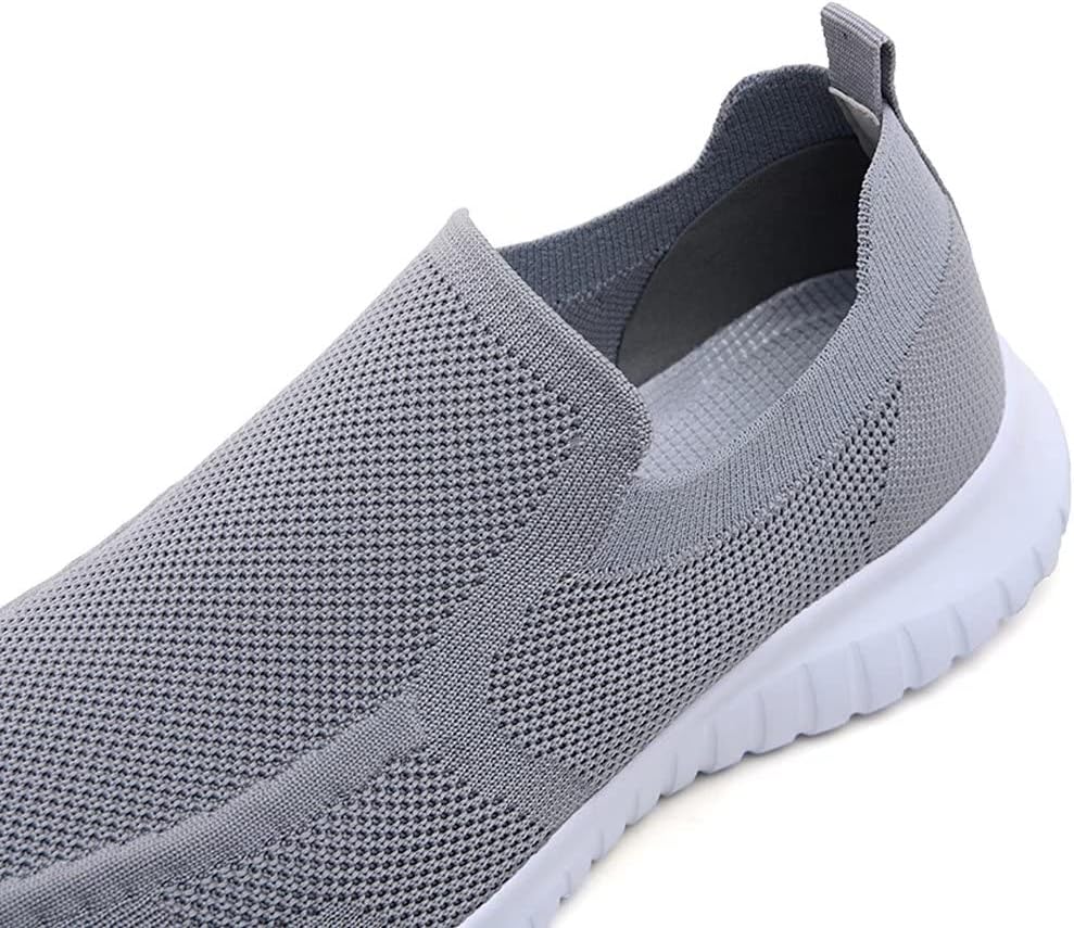 konhill Mens Slip-On Knit Walking Sneakers