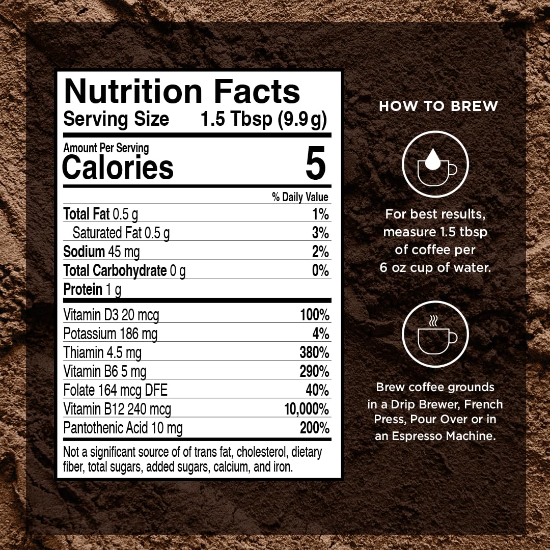 VitaCup Genius Keto Ground Coffee with MCT Oil, 11oz