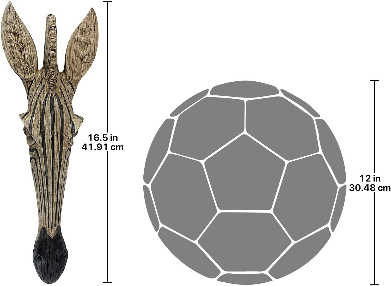 Design Toscano Animal Mask of the Savannah Wall Sculpture: Giraffe