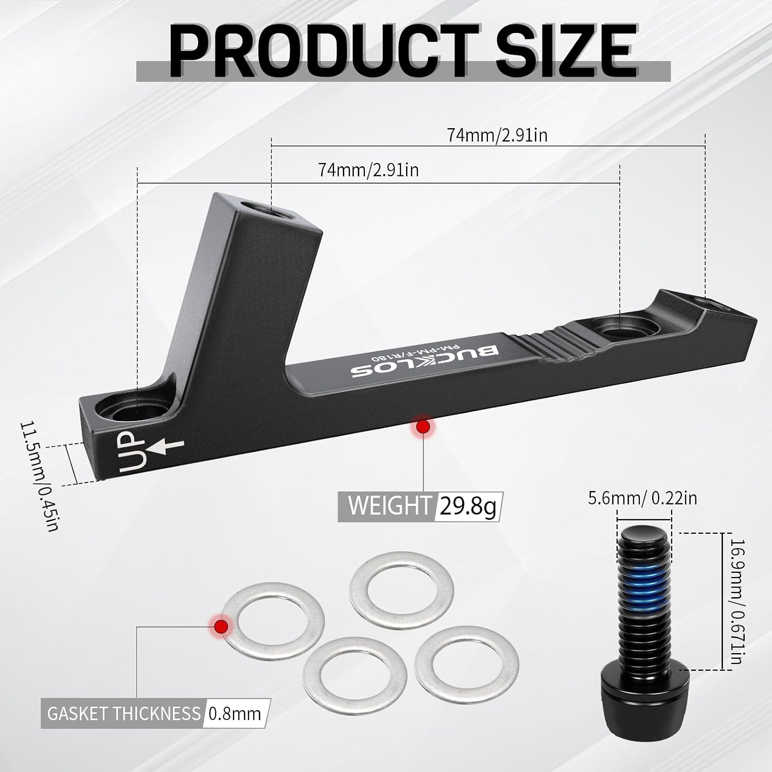 BUCKLOS MTB is Frame Rear 180mm Disc Brake Caliper Mount Adapter Parts