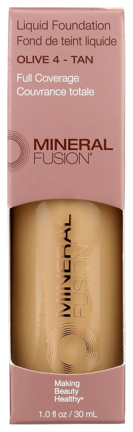 Mineral Fusion Full Coverage Liquid Foundation (Cool 1, Fair), 1 Fl Oz