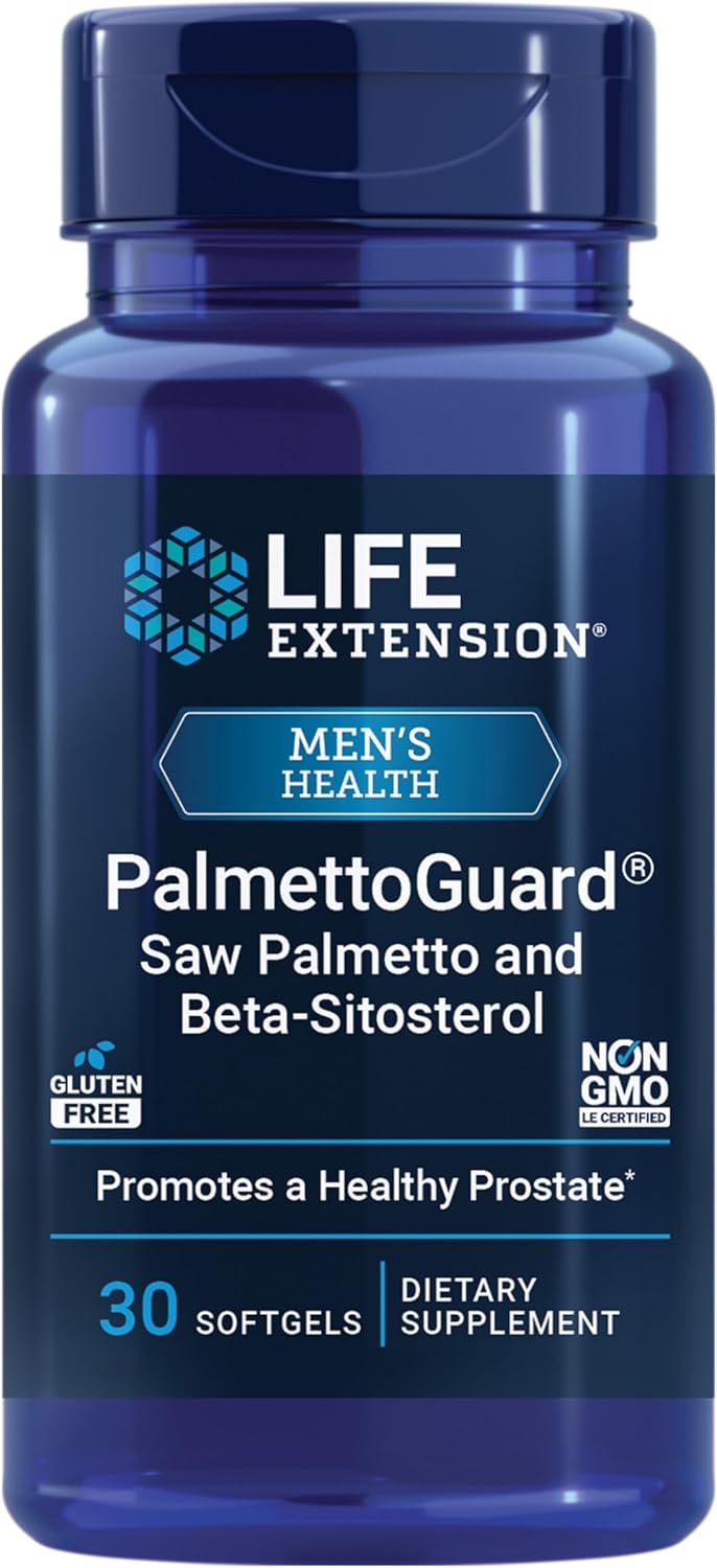 Life Extension PalmettoGuard Saw Palmetto, 30 Softgels | With Beta-Sitosterol, Supports Healthy Prostate Function & Hormone Metabolism