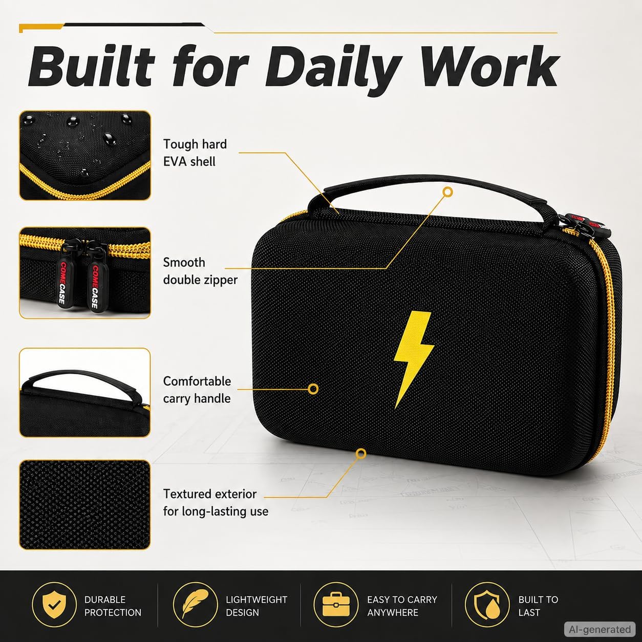 Comecase Hard Case for Fluke 87V/88V/15B+/17B+ and More Digital Multimeter