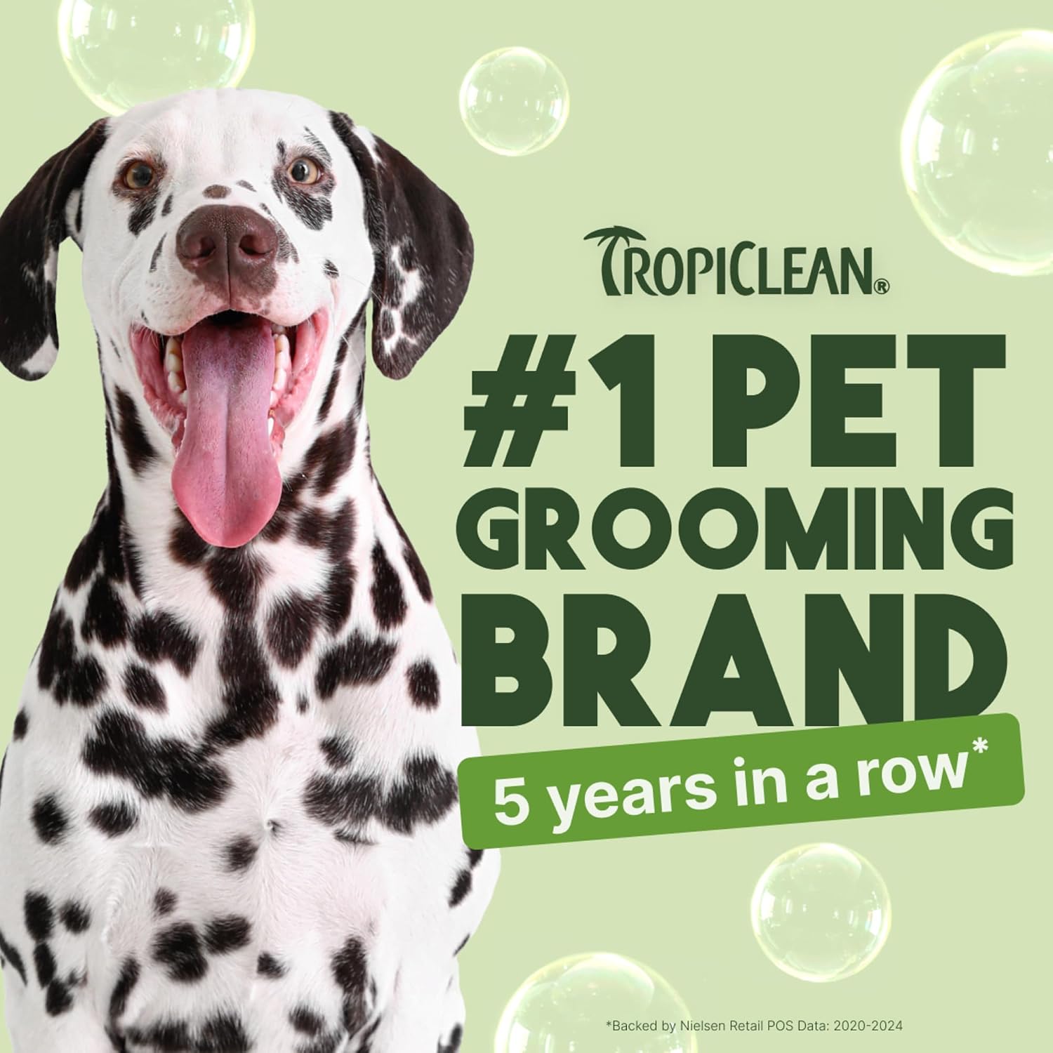 TropiClean Deodorizing Dog Shampoo, Berry & Coconut Scent, 2.5 Gallon