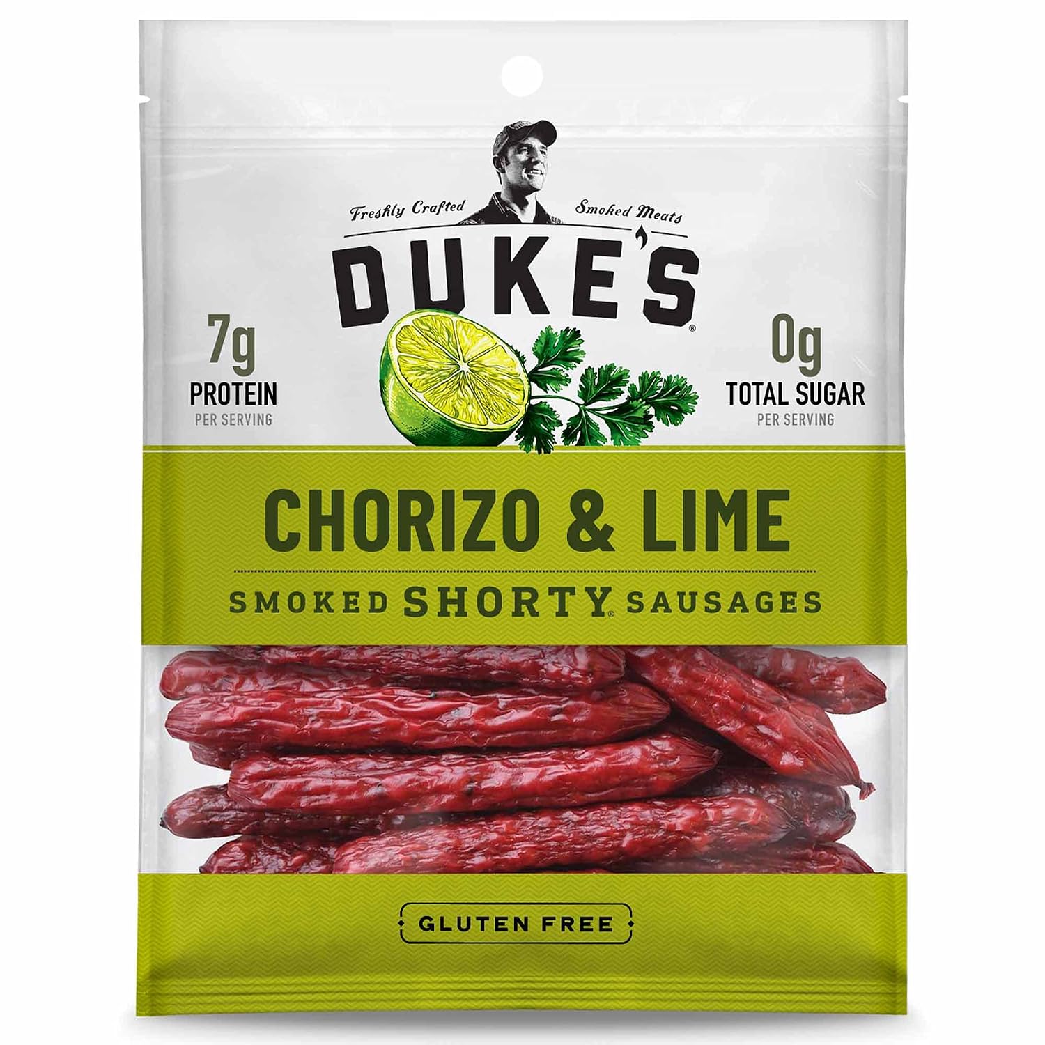 Duke's Pork Chorizo & Lime Smoked Shorty Sausages, 5 oz.