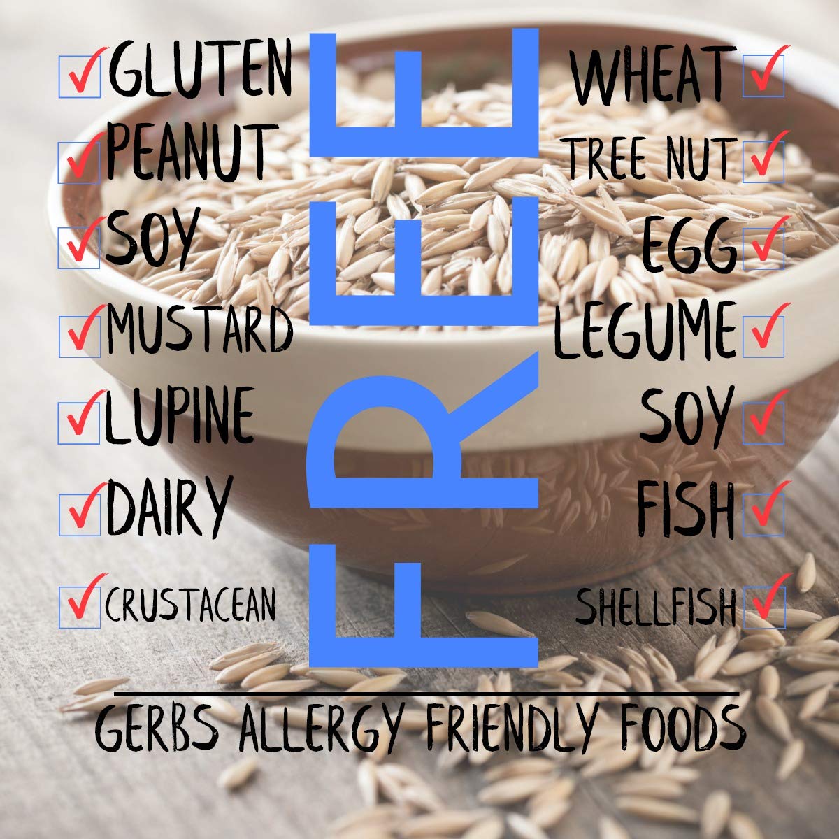 Gerbs Super 5 Seed Granola 2 lbs. | Small Batch, No Additives | Crunchy 5-Seed Blend: Pumpkin, Sunflower, Chia, Hemp & Flax | Top 14 Allergen-Free