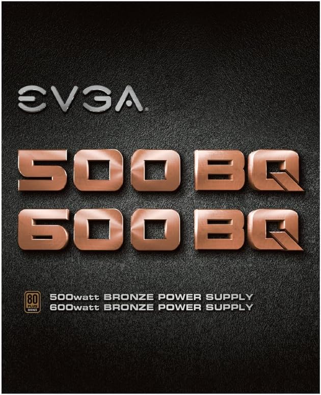 EVGA 110-BQ-0500-K1, 500 Bq, 80+ Bronze 500W, Semi Modular, FDB Fan, 3 Year Warranty, Power Supply