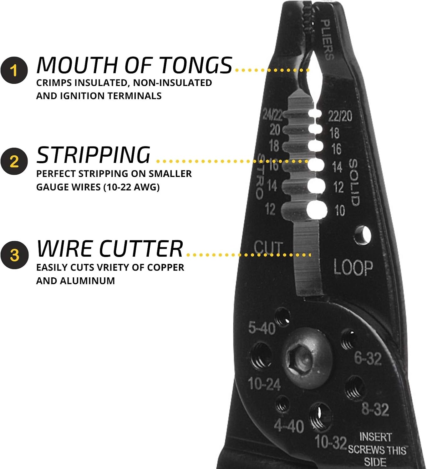 Mr. Pen- Wire Stripper, 8 inch, Wire Cutter, Wire Stripper Crimper