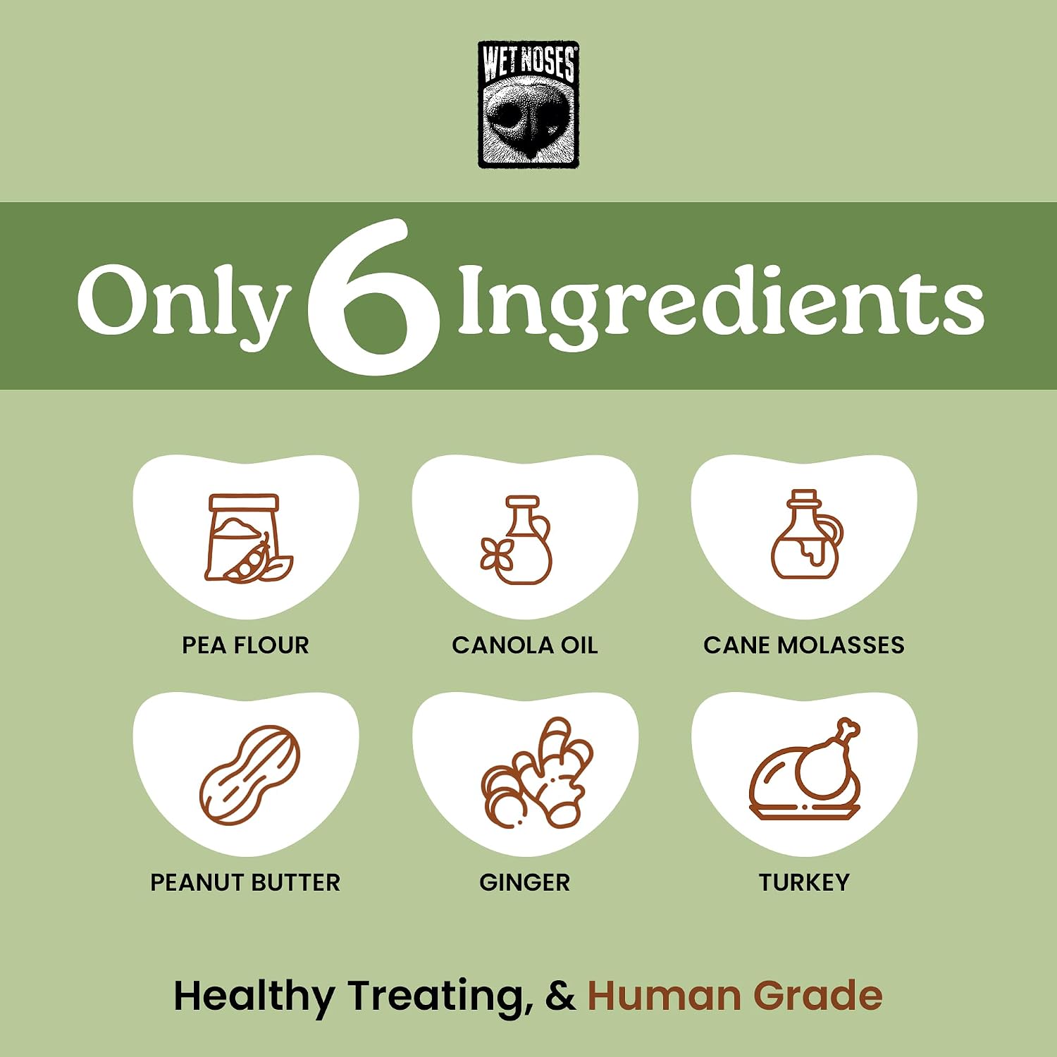Wet Noses Organic Crunchy Dog Treats – All-Natural, Human-Grade, Non-GMO, Healthy Training & Delicious Snacks for Dogs