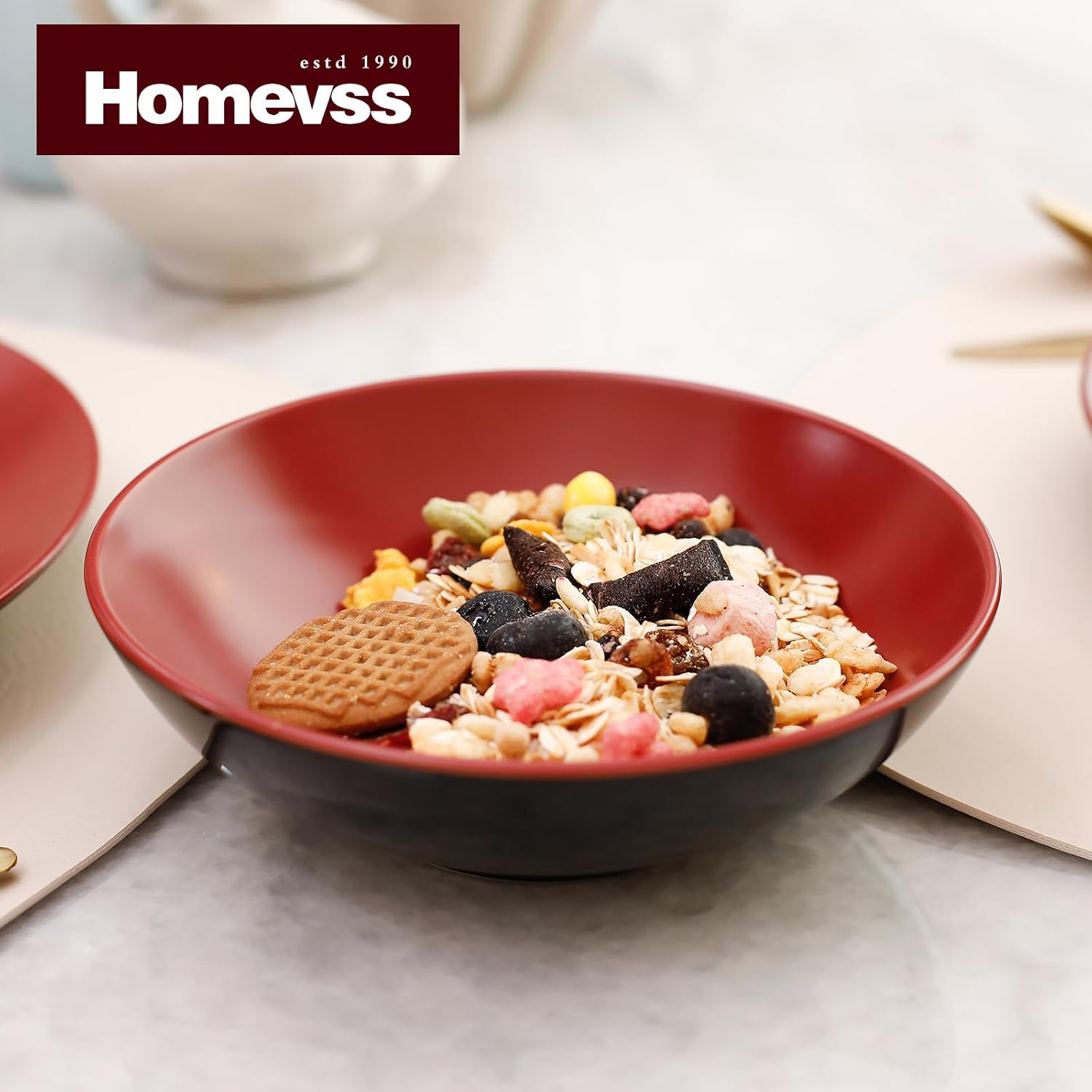 Stoneware Two-Tone Colors Life 16pc Dinner Set，Outside Shiny Black + Inside Matte Glaze Olive