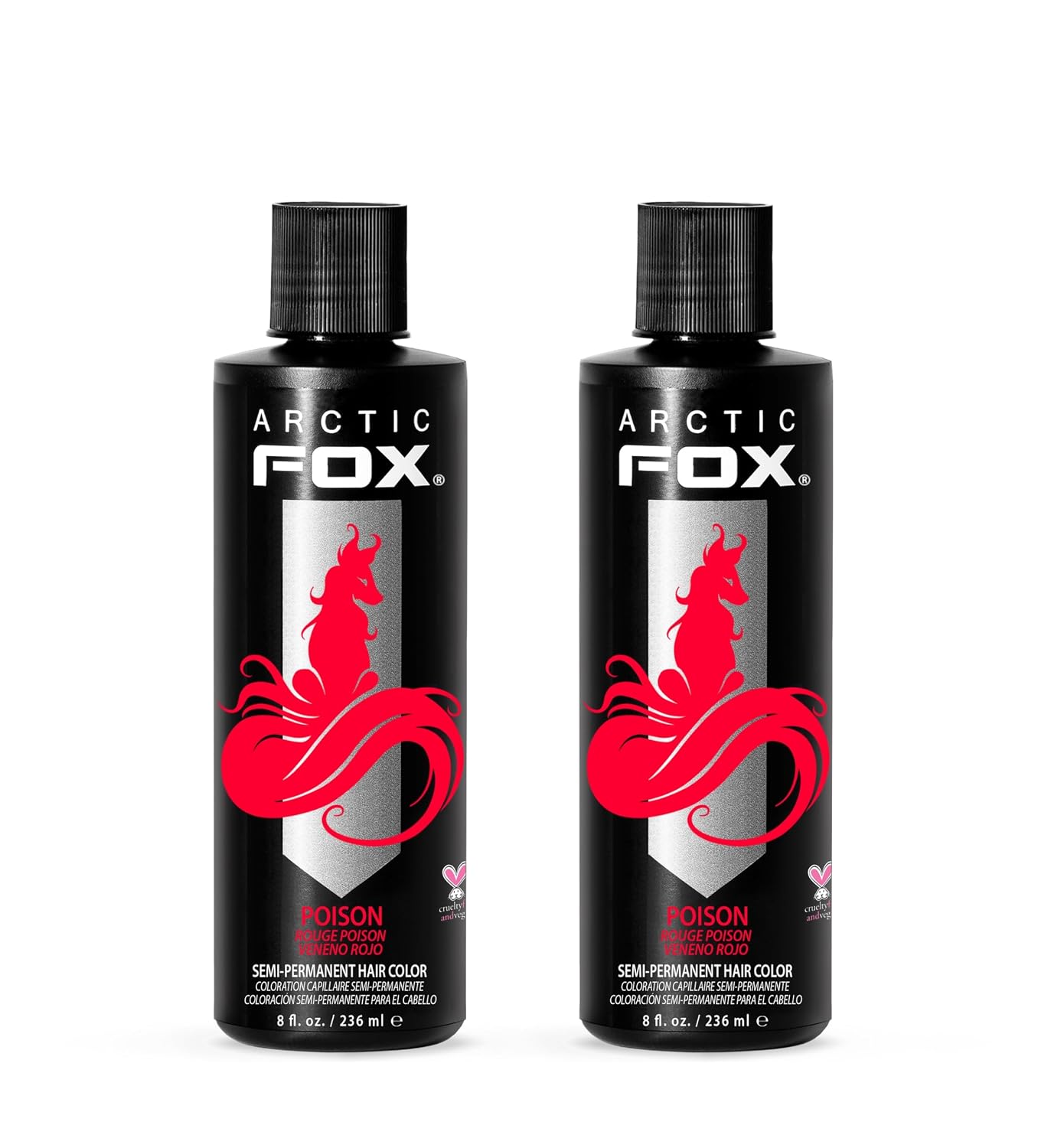 ARCTIC FOX Virgin Pink Semi-Permanent Hair Color - Vegan - 4 fl oz | Vivid and Vibrant, Cruelty Free, Ammonia Free, Peroxide Free, , Cream Formula