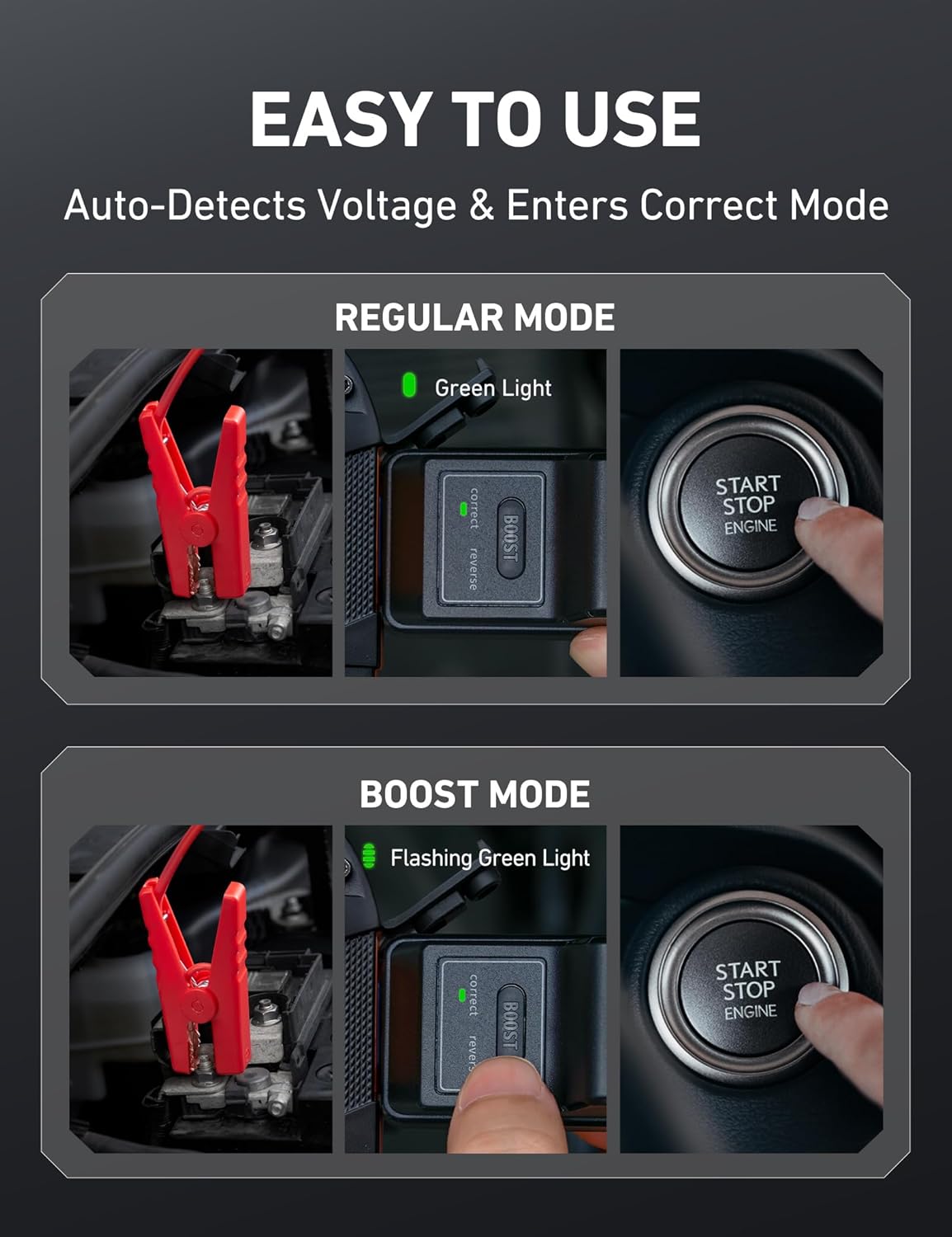 AstroAI S8 Car Battery Jump Starter 1500A – Portable 12V Lithium Jump Box with 3 Mode Flashlight