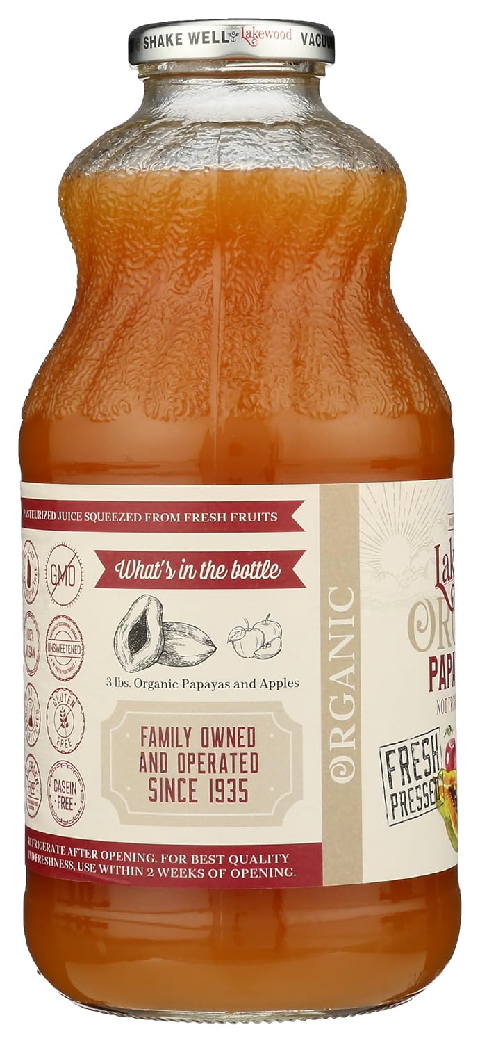 Lakewood Organic Fresh Blends Papaya (1 X 32 FL OZ)