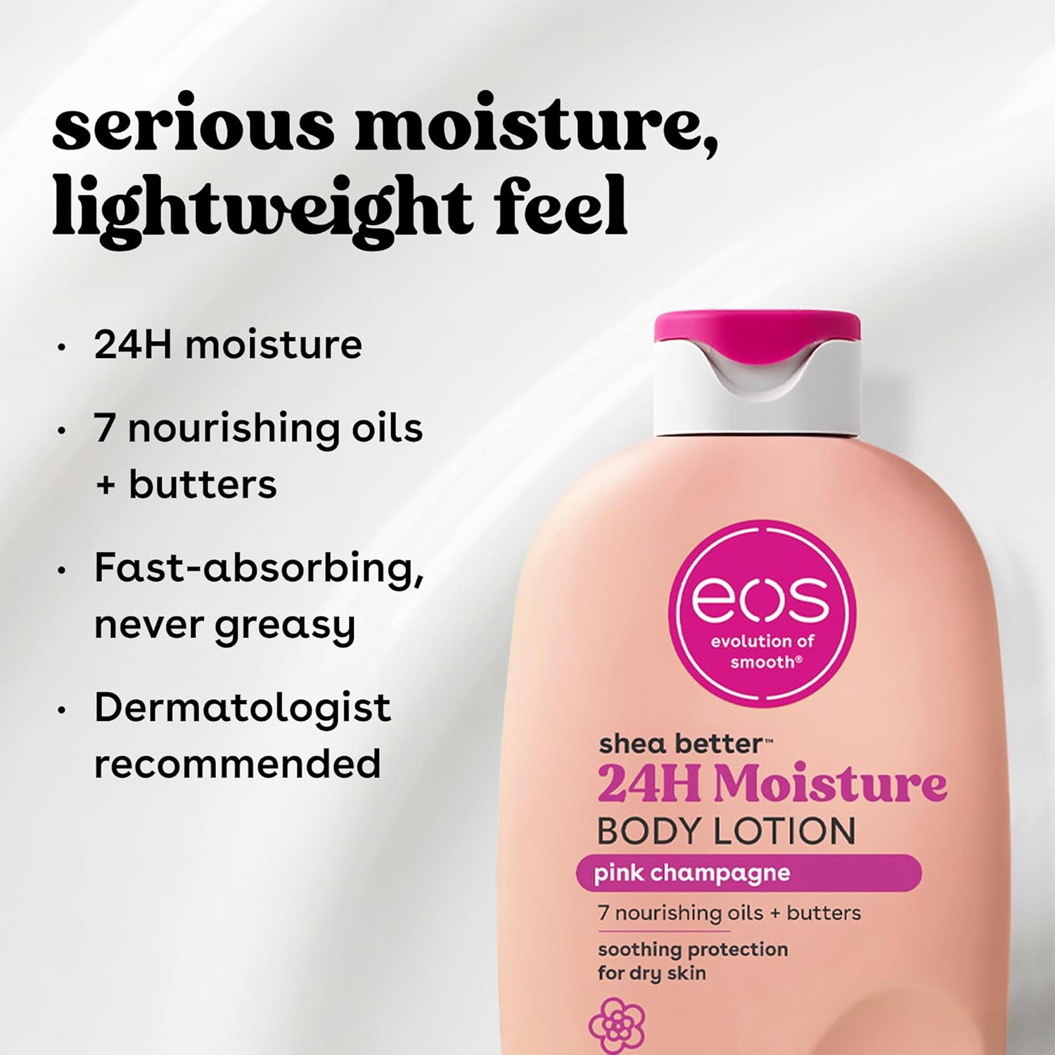 eos Shea Better 24H Moisture Body Lotion- Pomegranate Raspberry, 16 fl oz