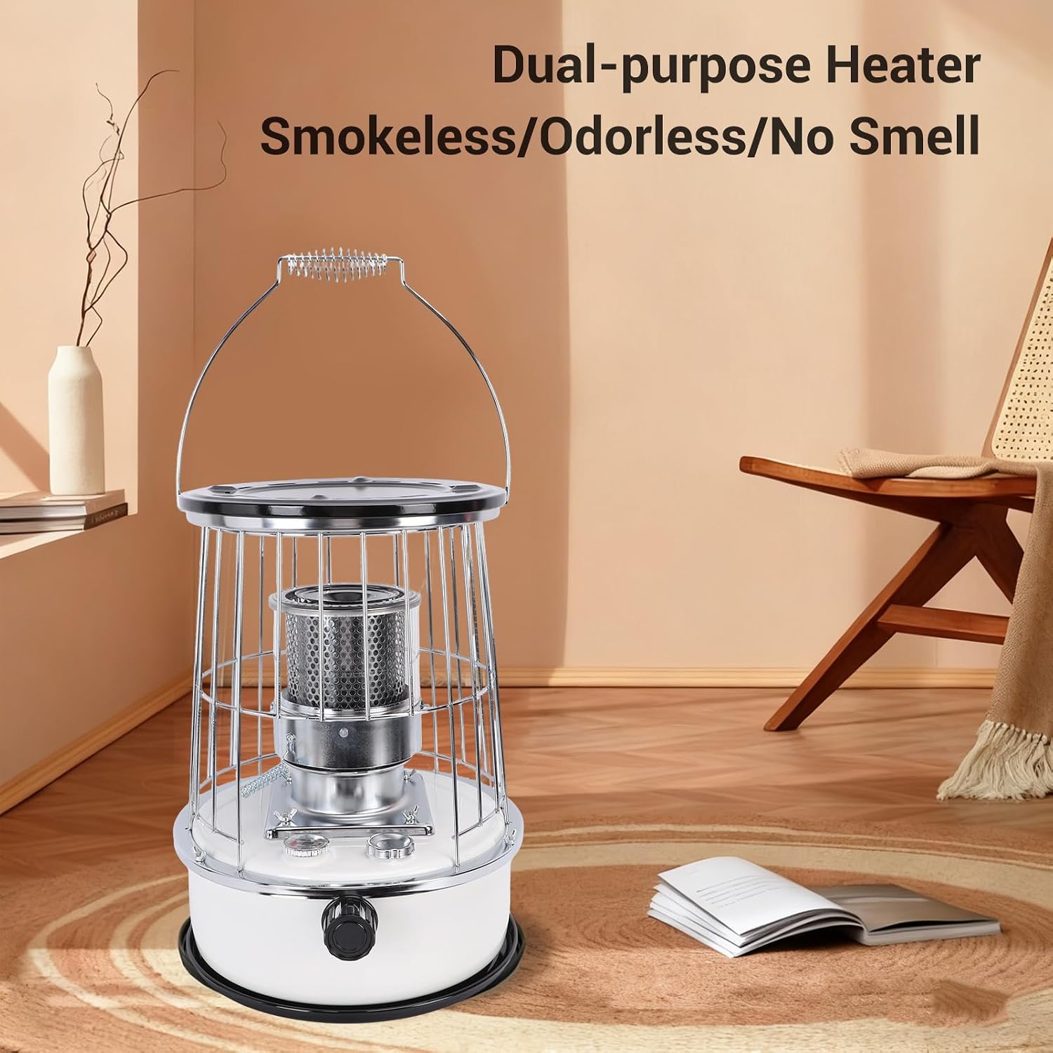 Luocute Portable Kerosene Heater, 10000BTU / H Indoor Outdoor Space Heater with Anti Tipping Guard